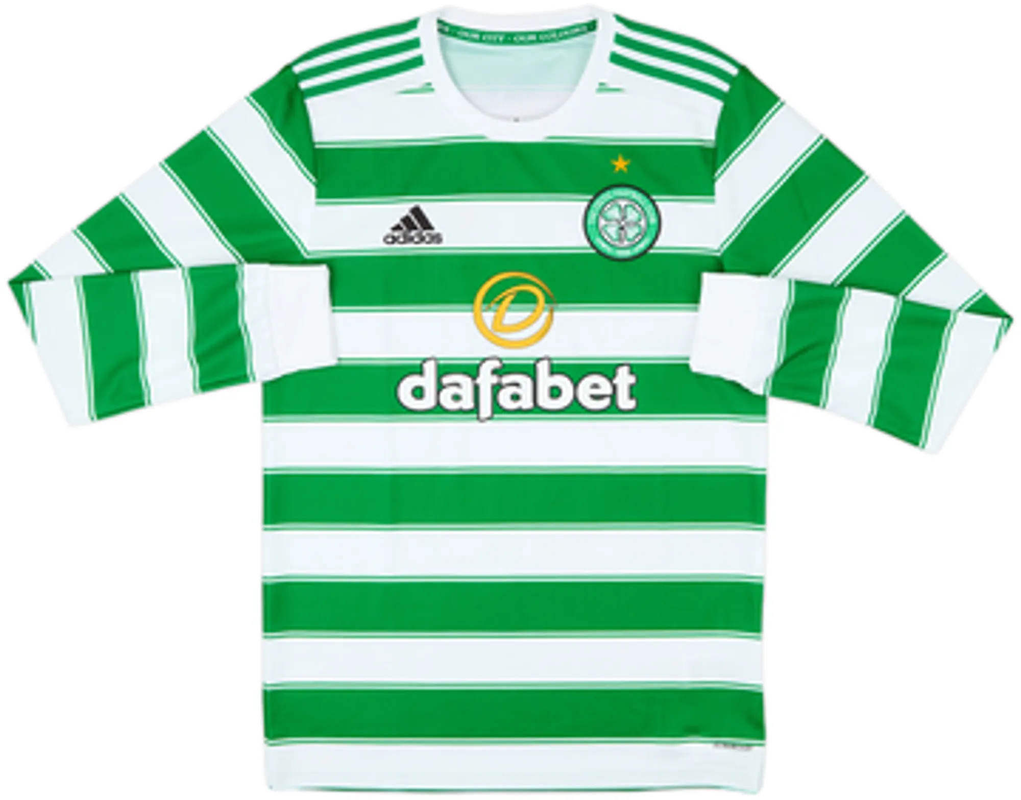 adidas Celtic Mens LS Home Shirt 2021/22