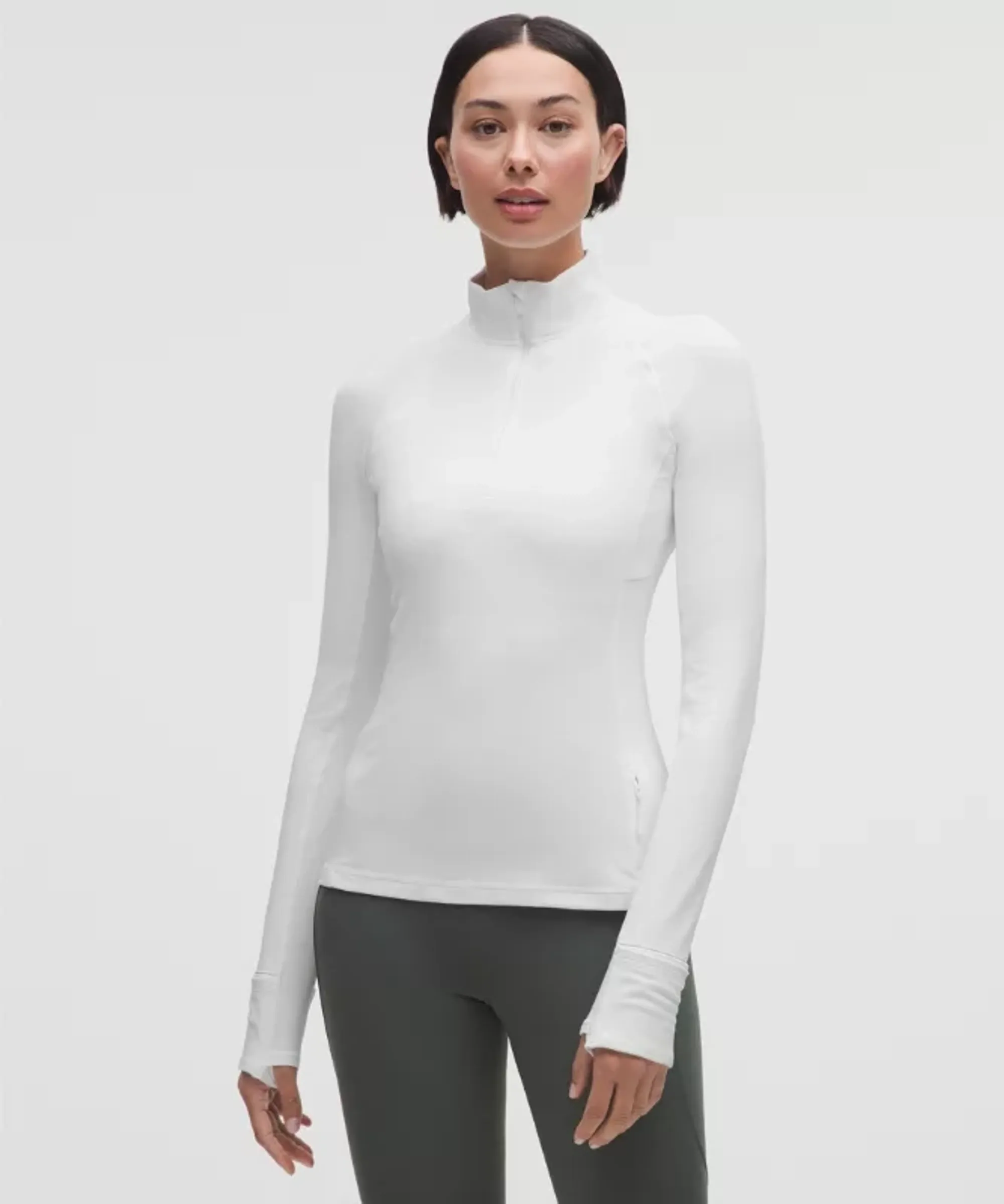 lululemon – Women's It's Rulu Half-Zip – Color White – Size Large