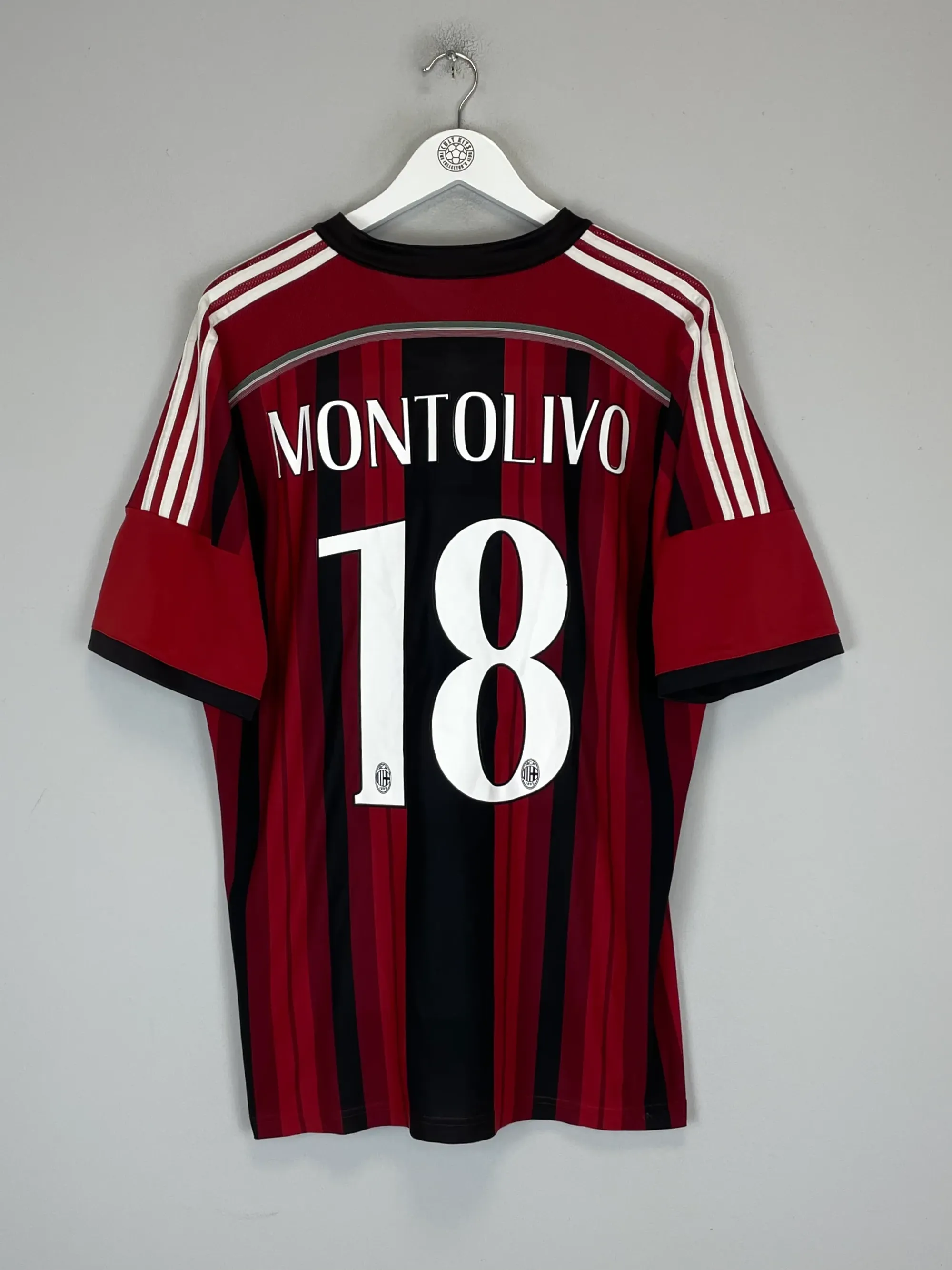 2014/15 AC MILAN MONTOLIVO #18 HOME SHIRT (XL) ADIDAS | CULT KITS
