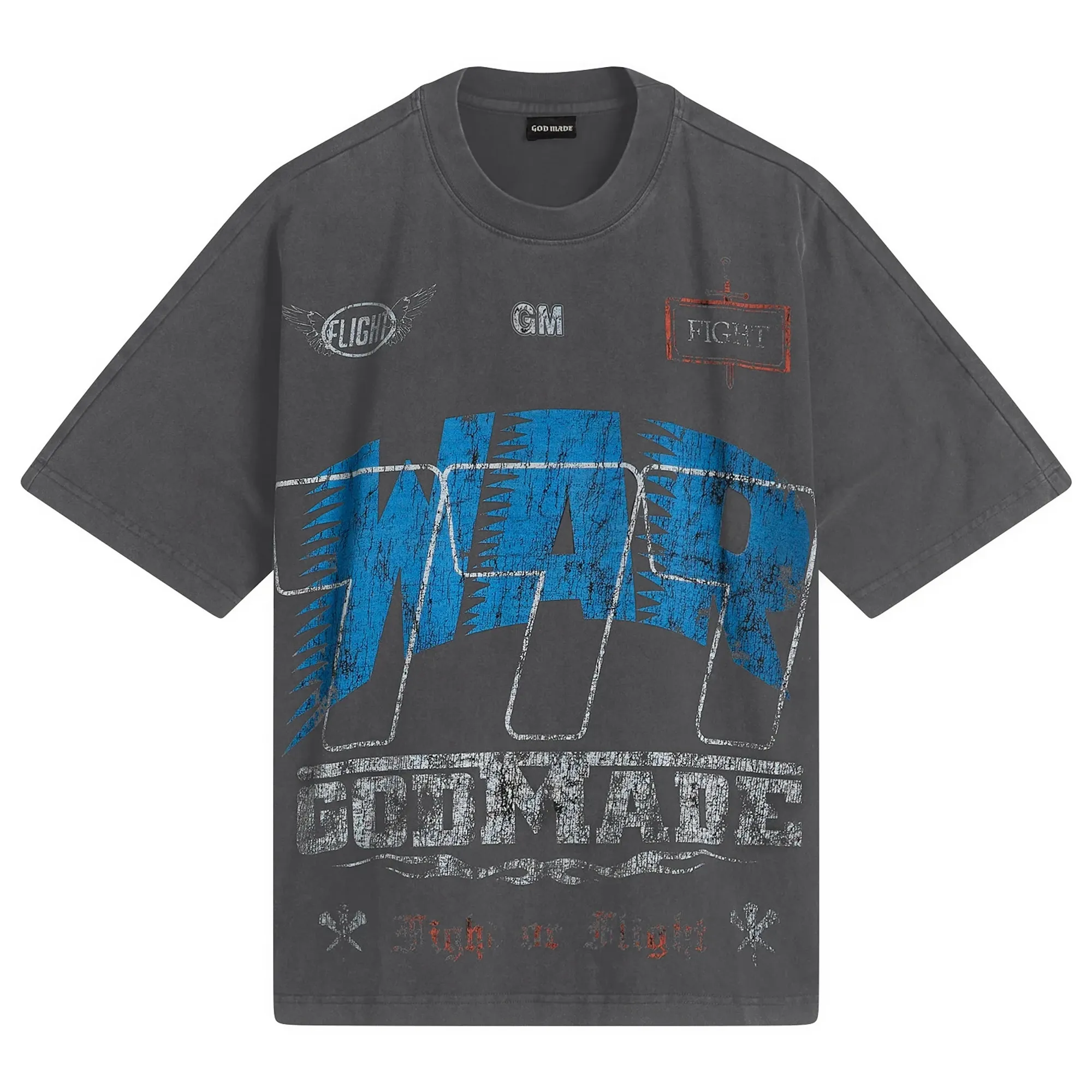 God Made Men's War T-Shirt Black