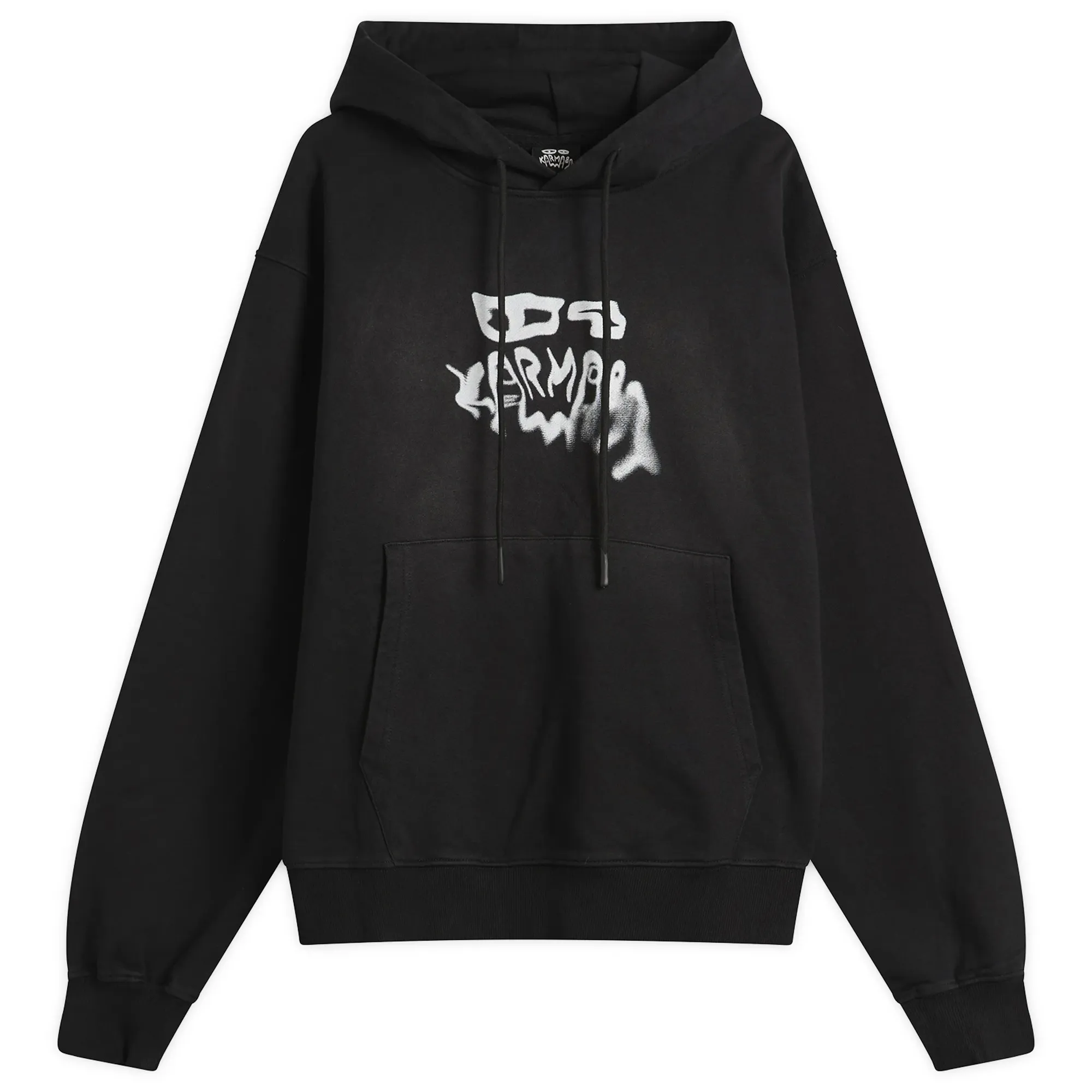 Karma8a Men's Chalk Logo Hoodie Black