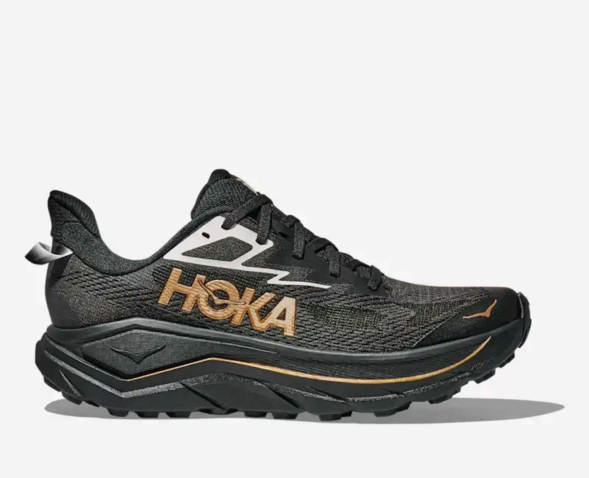 Hoka Men's Challenger 8 Road Running Shoes In Black/Gold