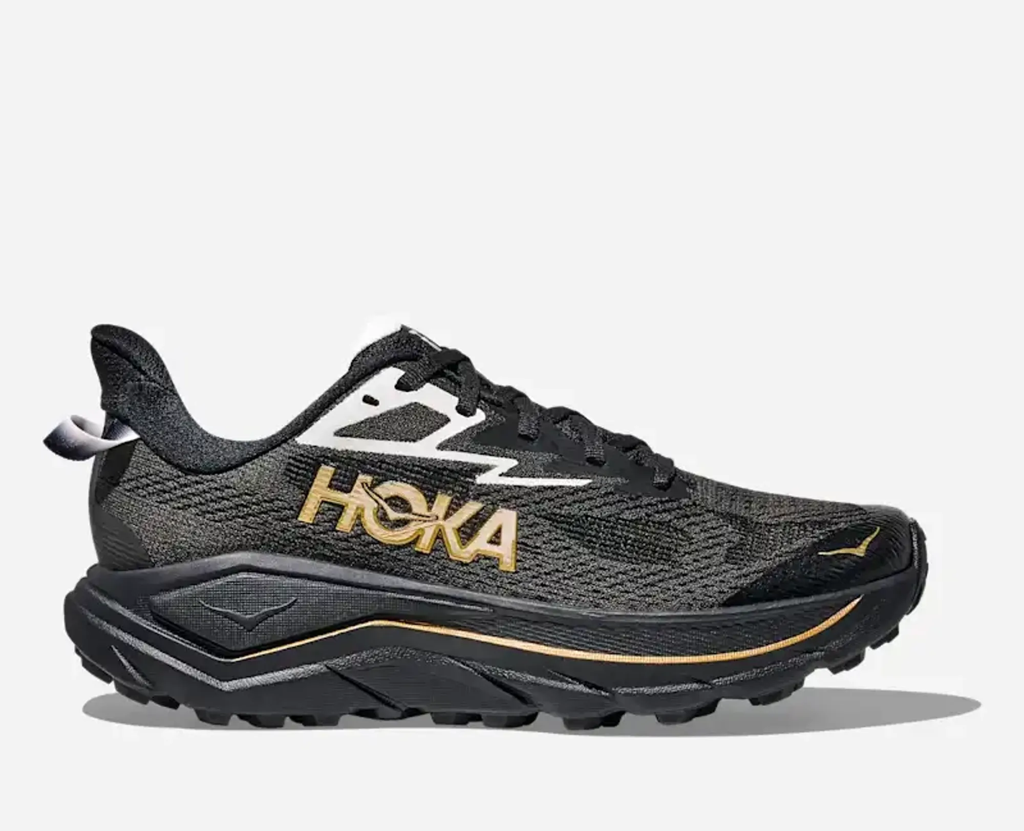 Hoka Women's Challenger 8 Road Running Shoes In Black/Gold