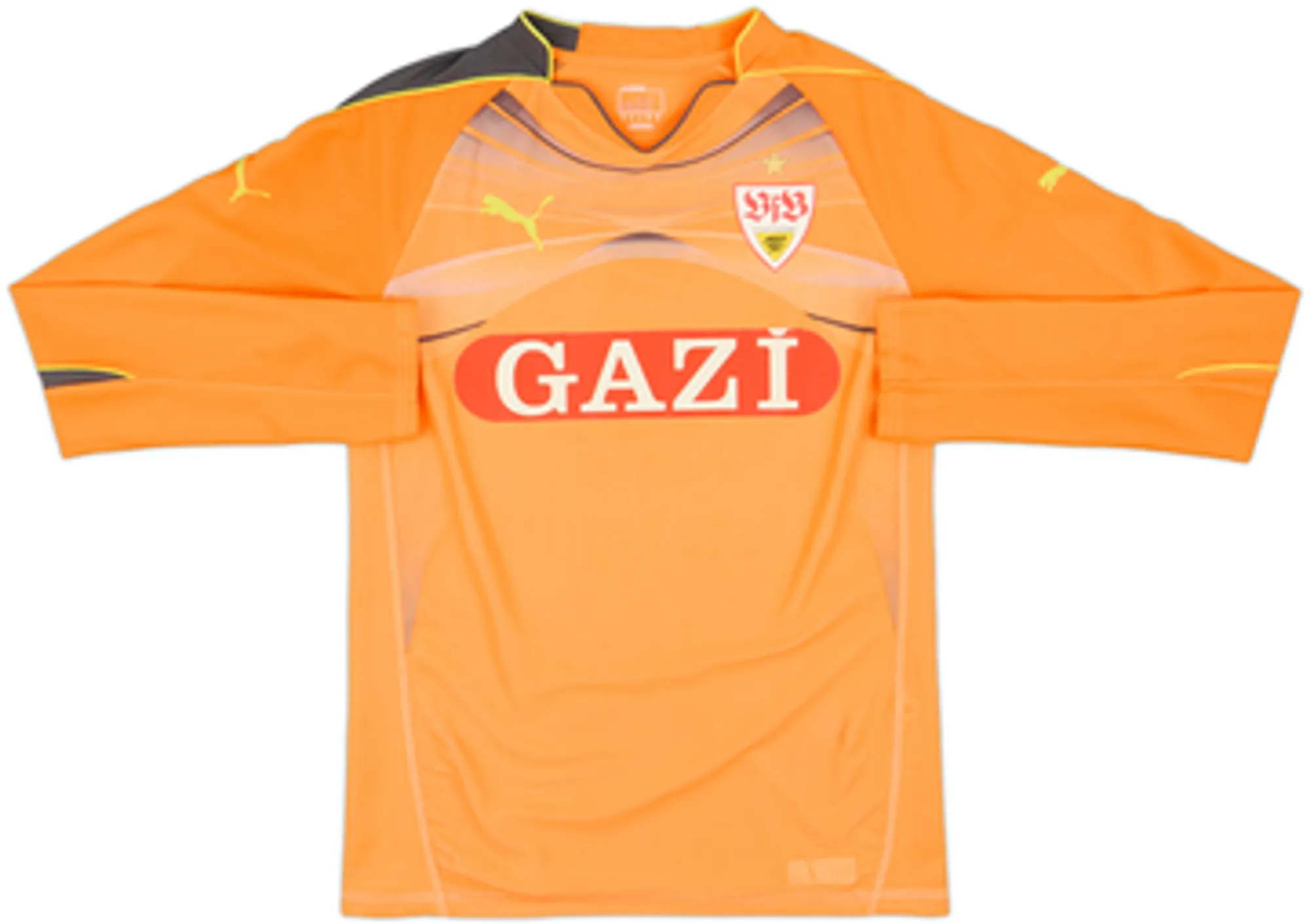 Puma Stuttgart Mens LS Goalkeeper Player Issue Home Shirt 2010/11