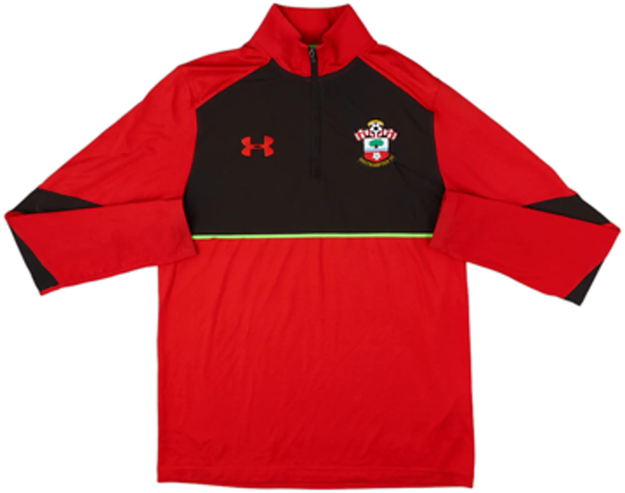 2018-19 Southampton Under Armour 1/4 Zip Sweat Top - 9/10 - (M)