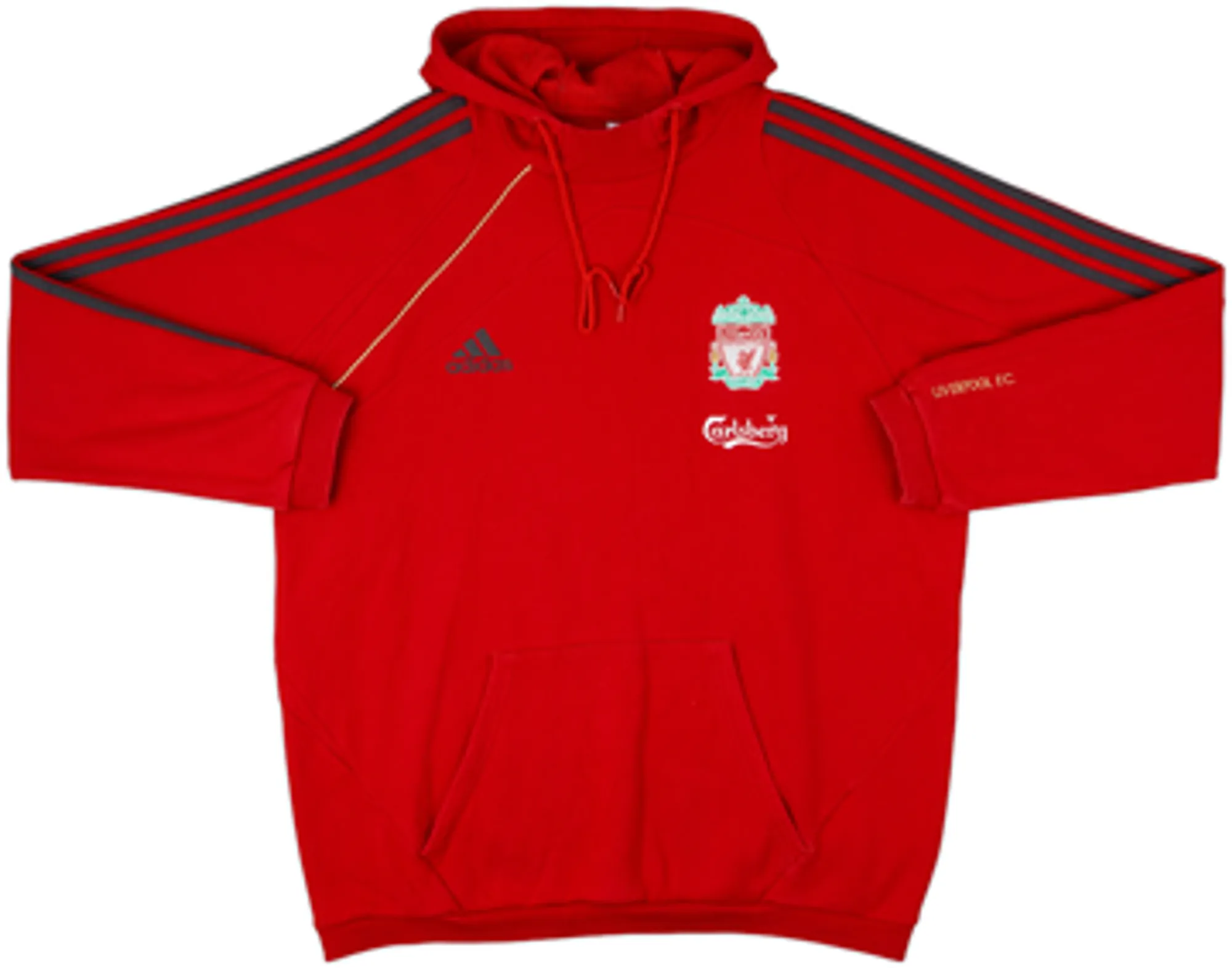 2009-10 Liverpool adidas Hoodie - 9/10 - (XL)