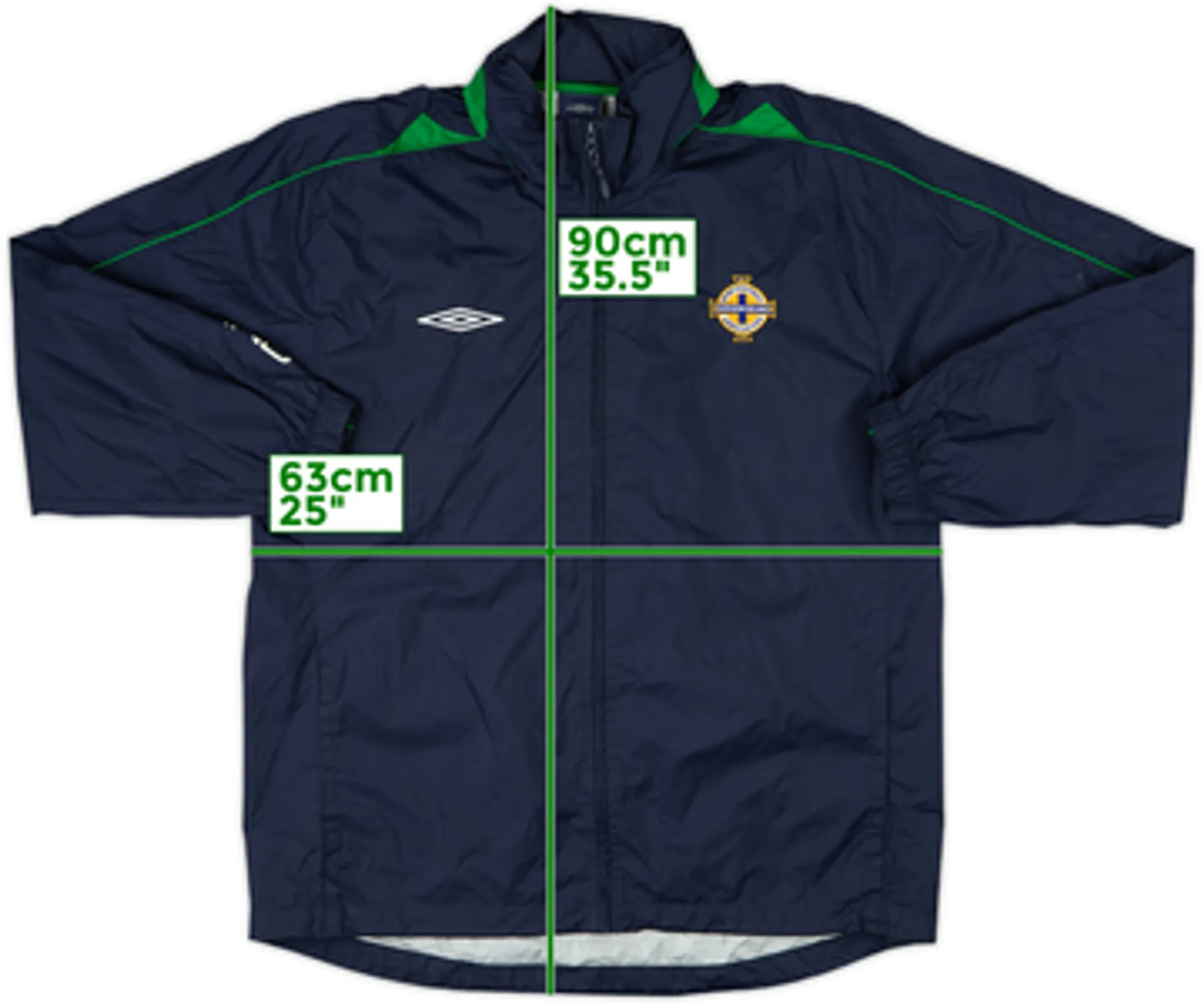 2006-08 Northern Ireland Hooded Rain Jacket - 9/10 - (L)