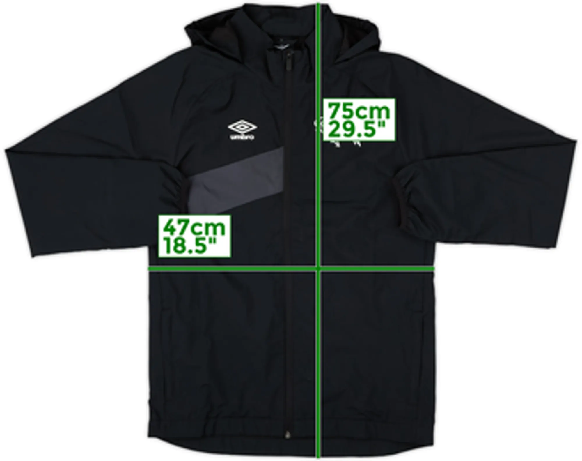 2018-19 Derby Umbro Hooded Track Jacket - 10/10 - (XL.Boys)