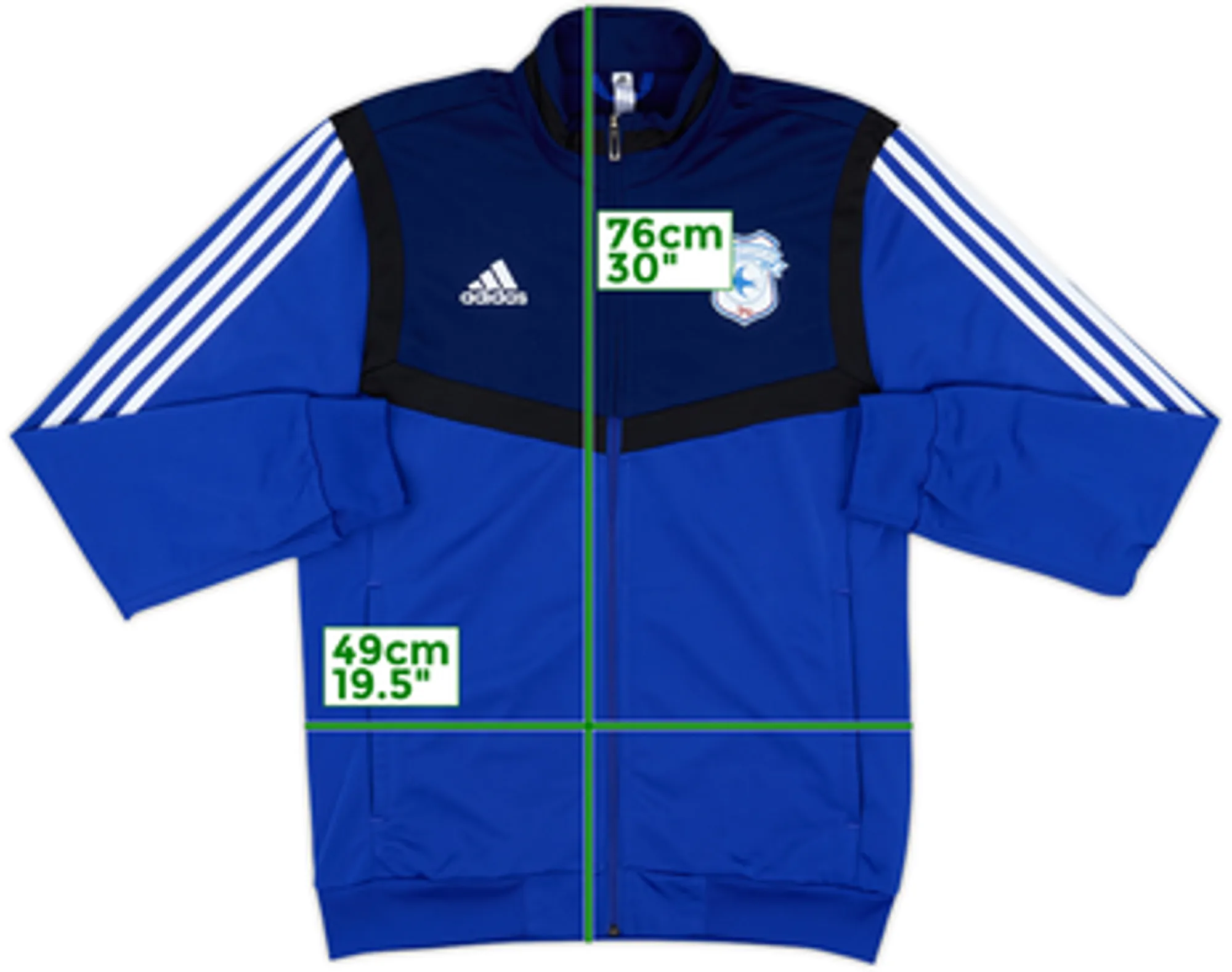 2019-20 Cardiff City adidas Track Jacket - 10/10 - (S)