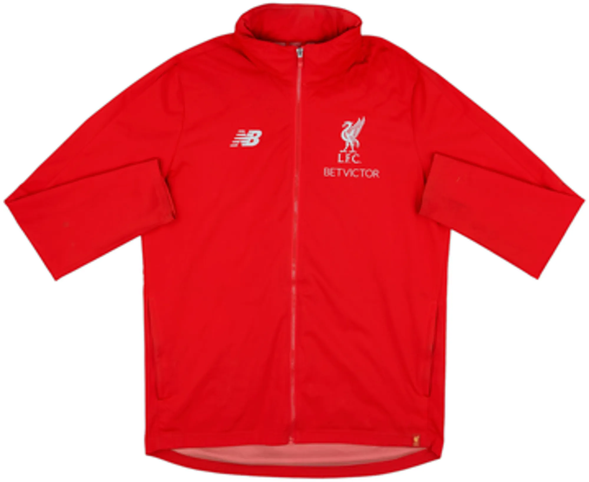 2018-19 Liverpool New Balance Hooded Track Jacket - 7/10 - (XL)