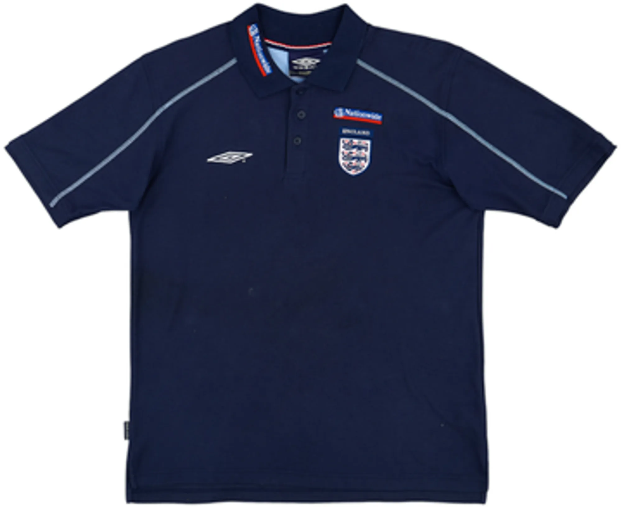 2000-01 England Umbro Polo Shirt - 8/10 - (M)