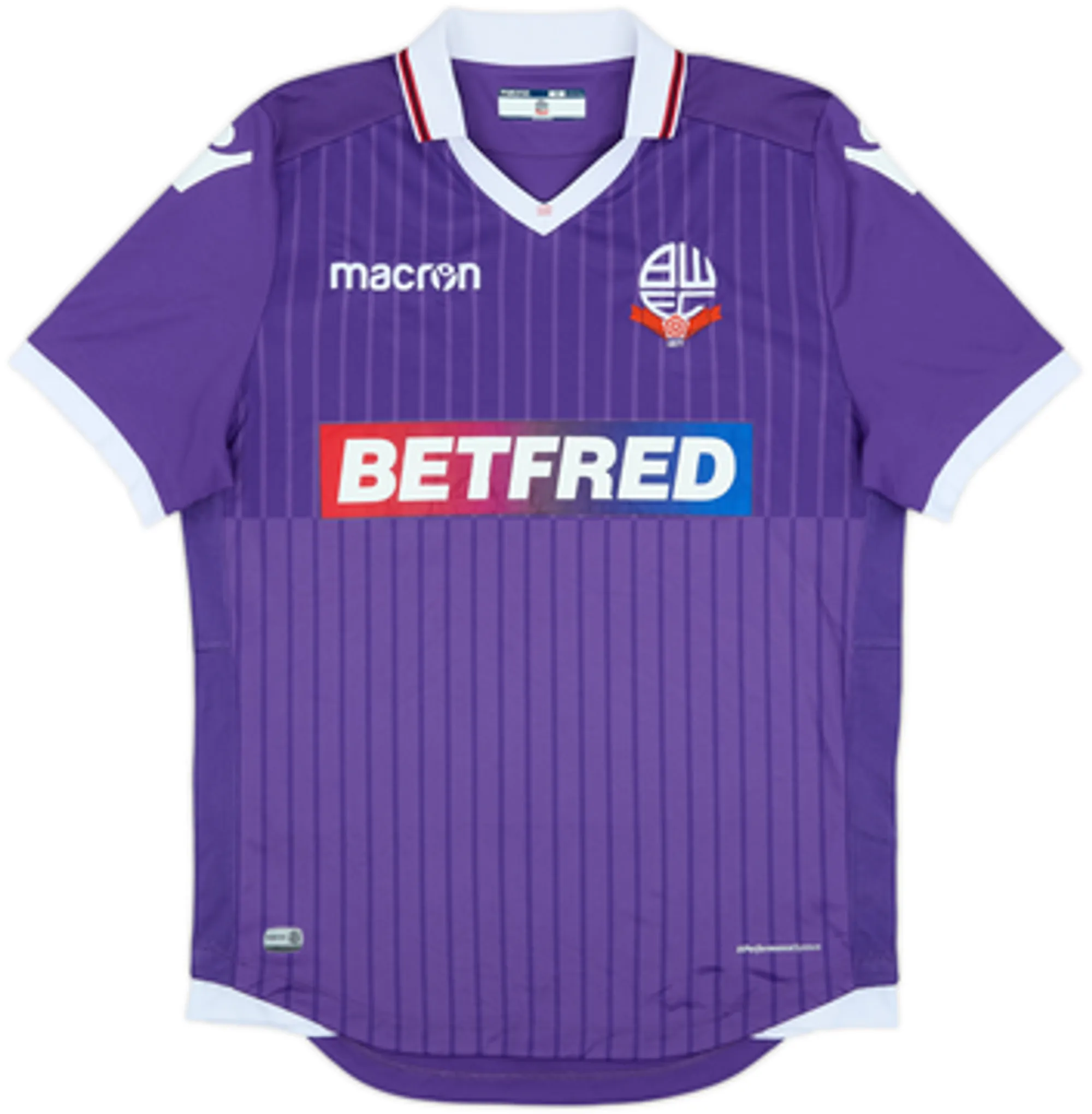 Macron Bolton Wanderers Mens SS Away Shirt 2017/18