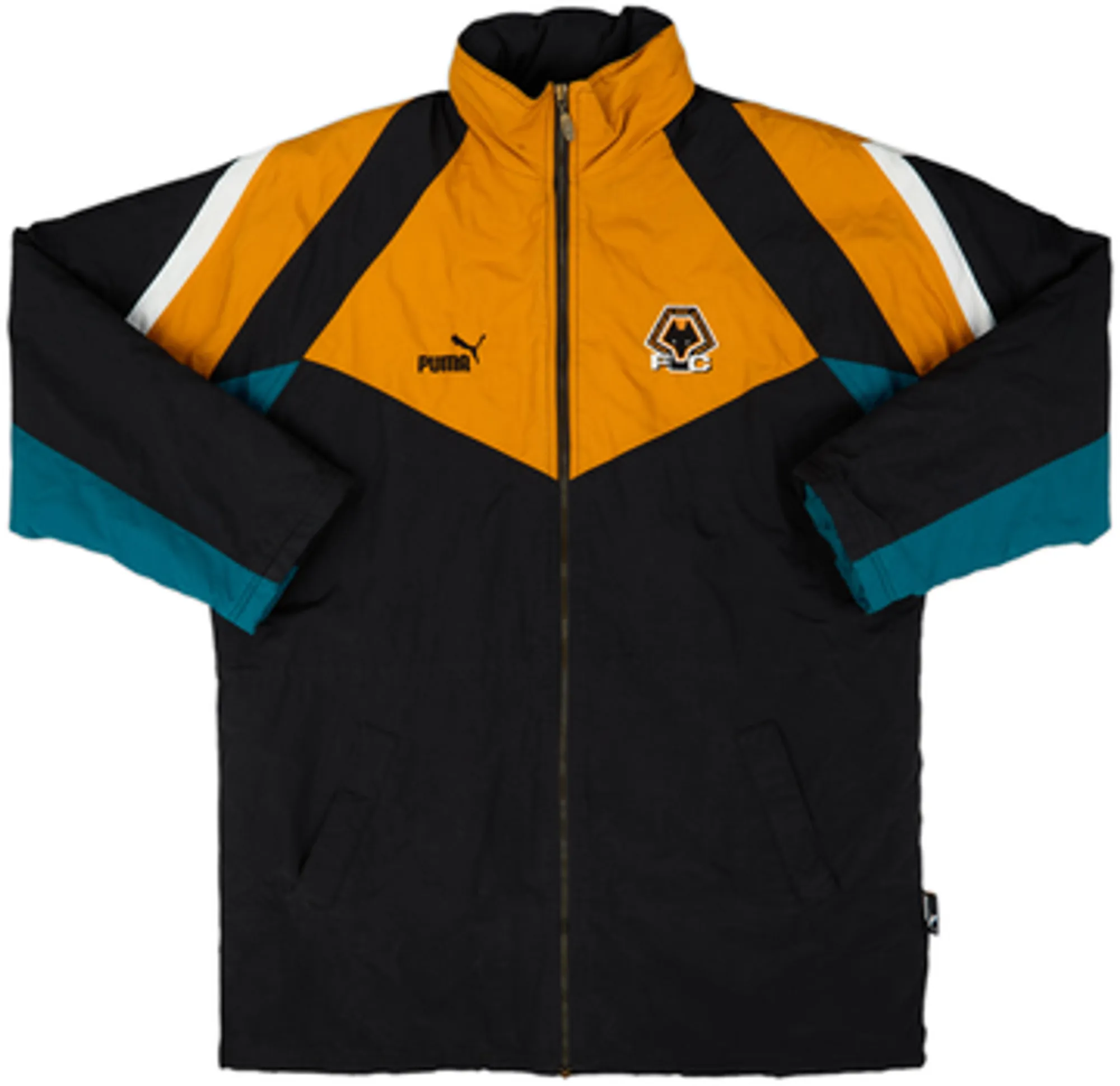 1998-00 Wolves Puma Padded Bench Coat - 9/10 - (XL)