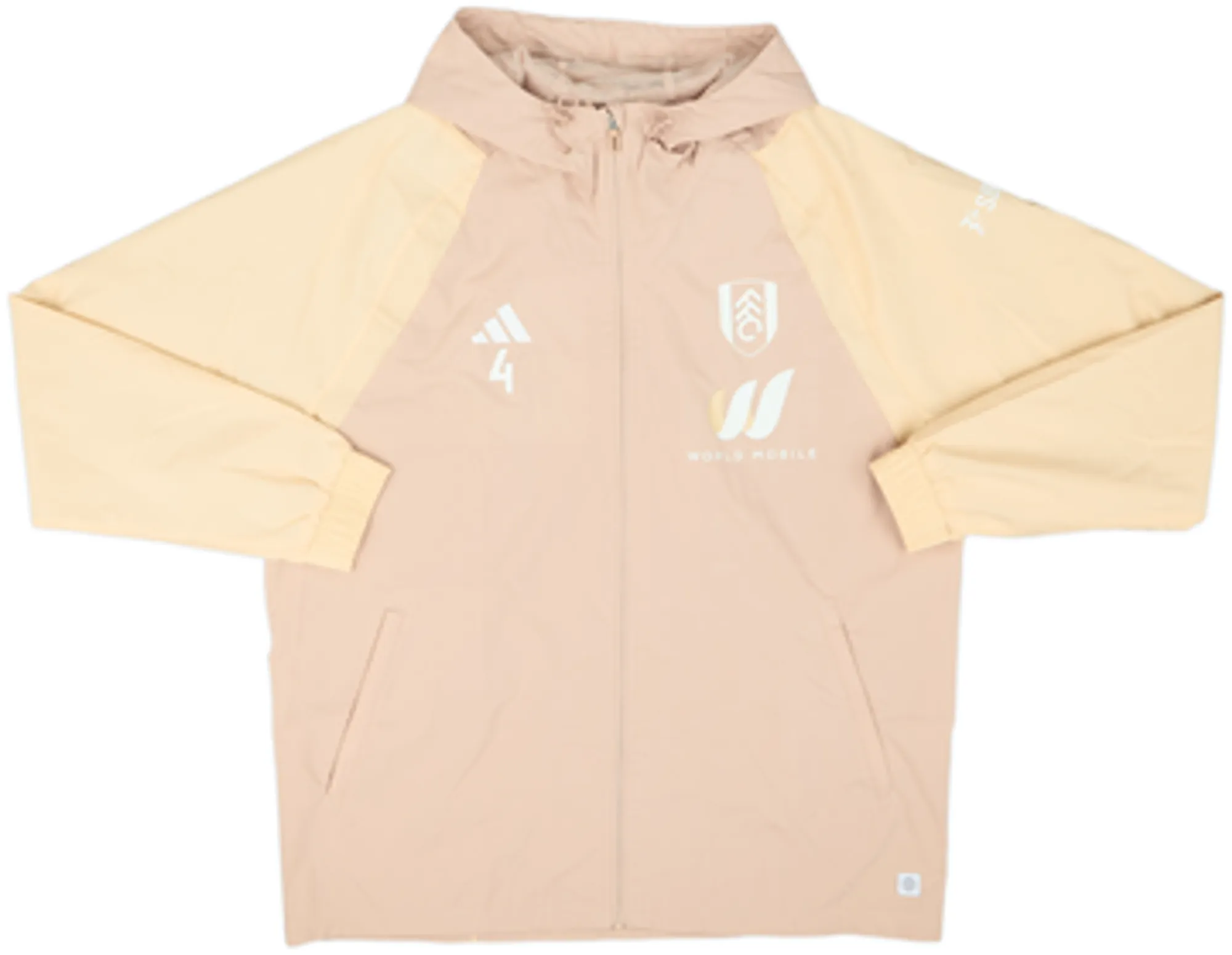 2022-23 Fulham Player Issue Hooded Rain Jacket #4 (Tosin) - 9/10 - (L)