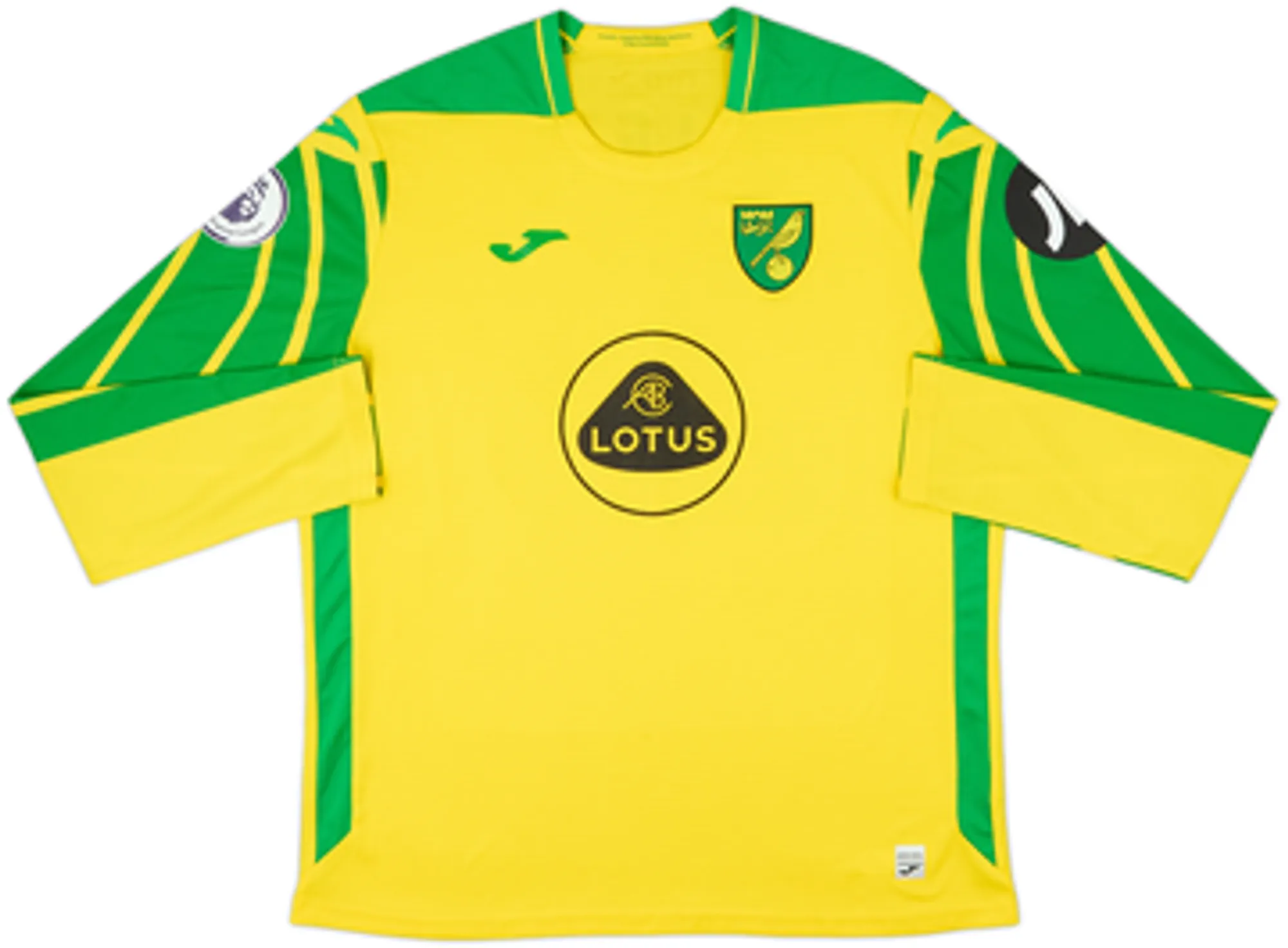 Joma Norwich City Mens LS Home Shirt 2021/22