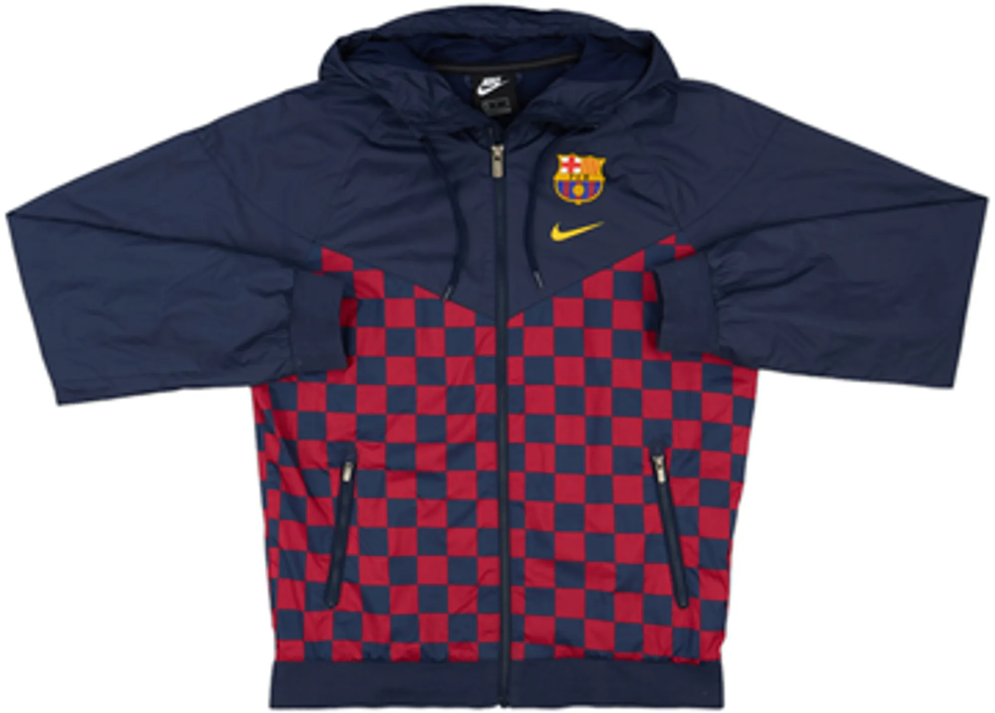2019-20 Barcelona Nike Hooded Rain Jacket - 8/10 - (S)
