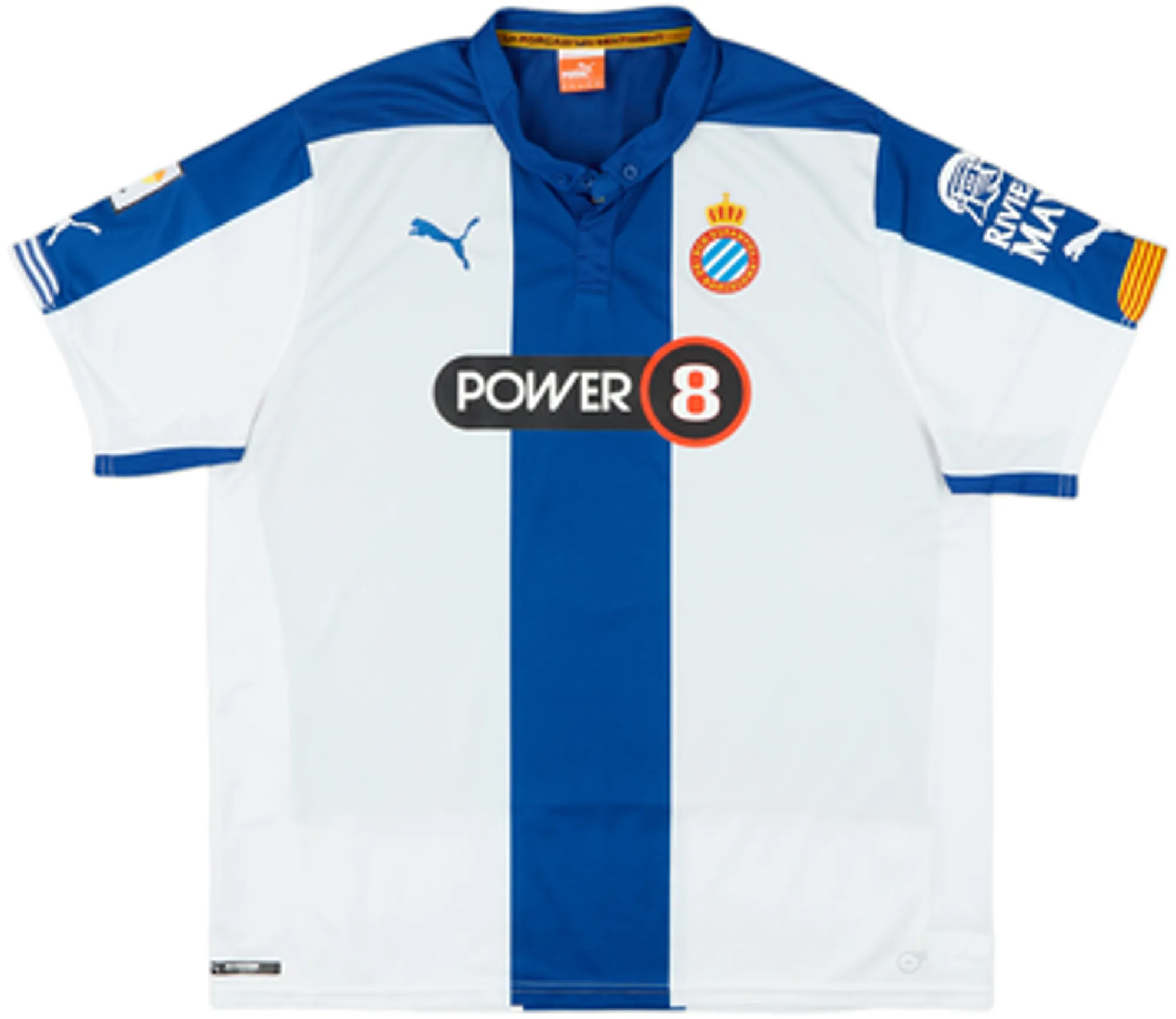 Puma Espanyol Mens SS Home Shirt 2014/15