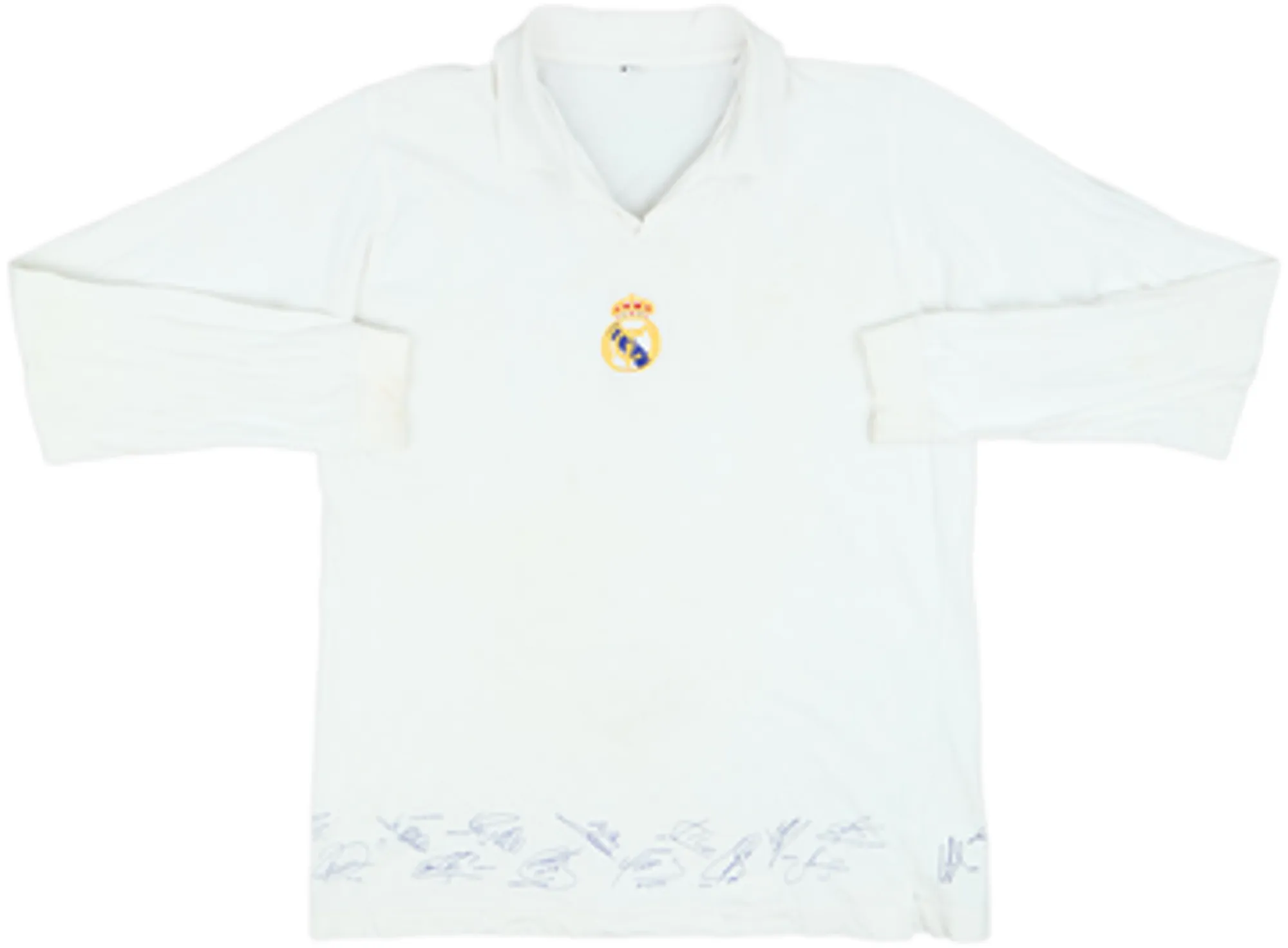 Training Real Madrid Mens LS Home Shirt 2002/03