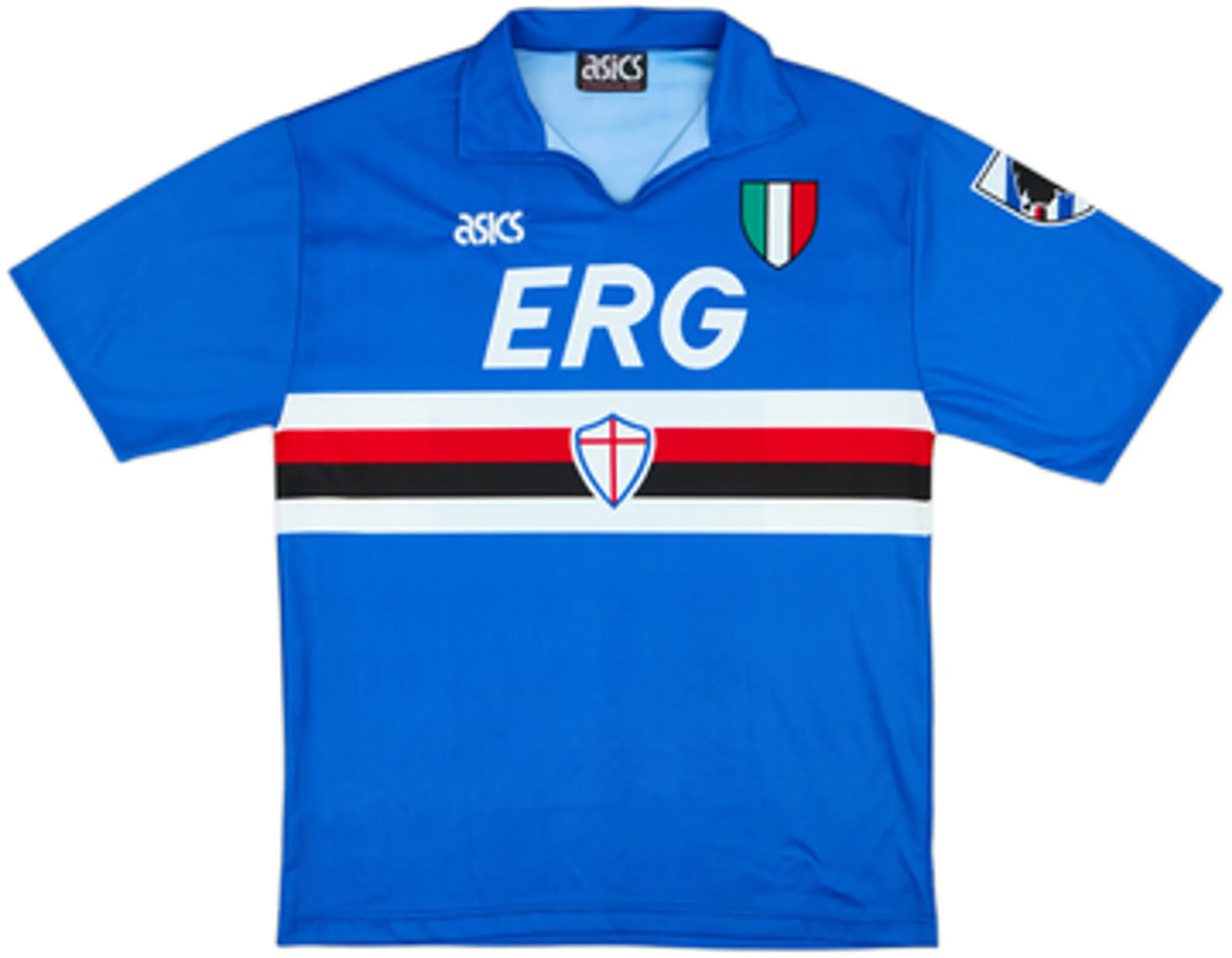 Asics Sampdoria Mens SS Home Shirt 1991/92
