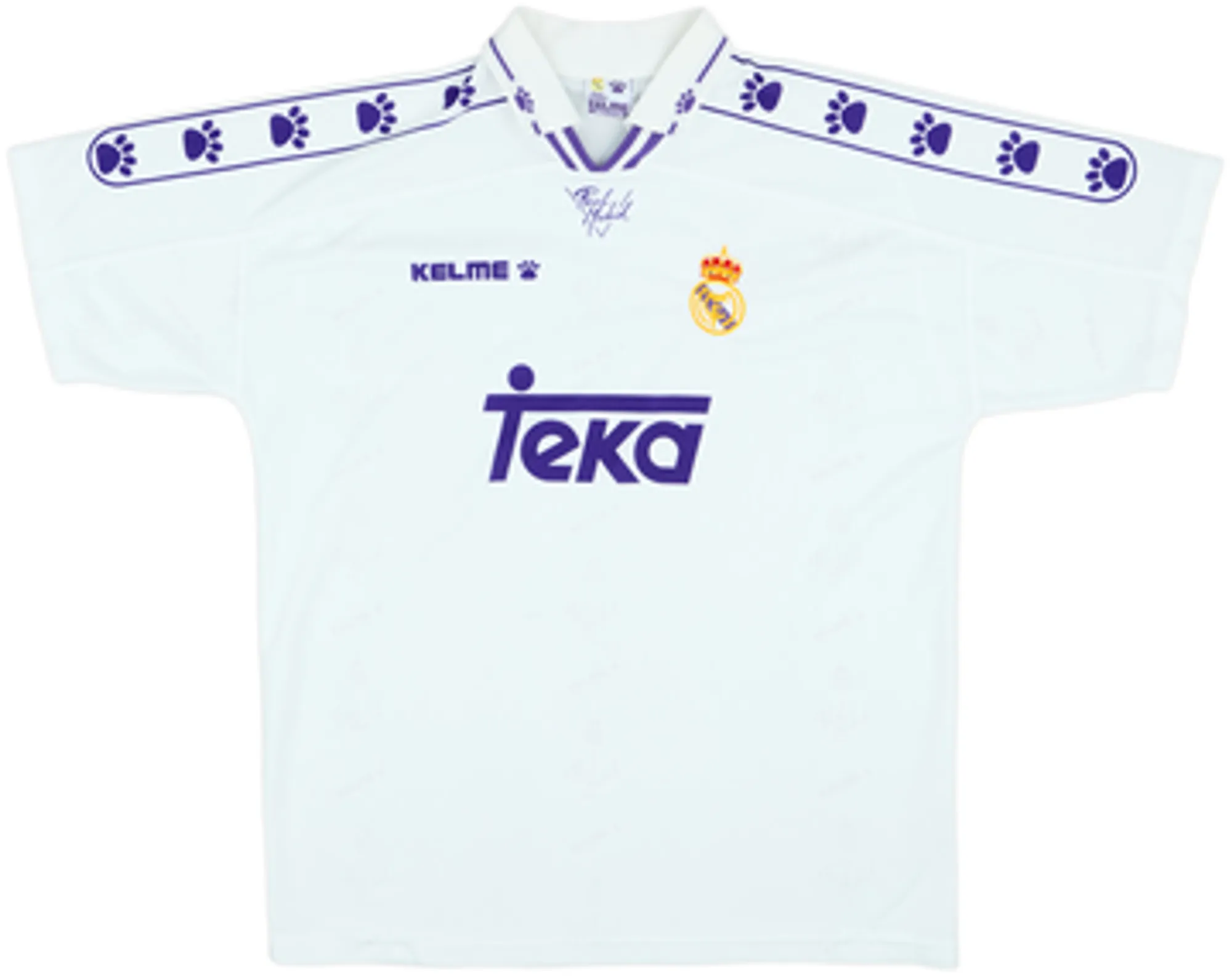 Kelme Real Madrid Mens SS Home Shirt 1994/96