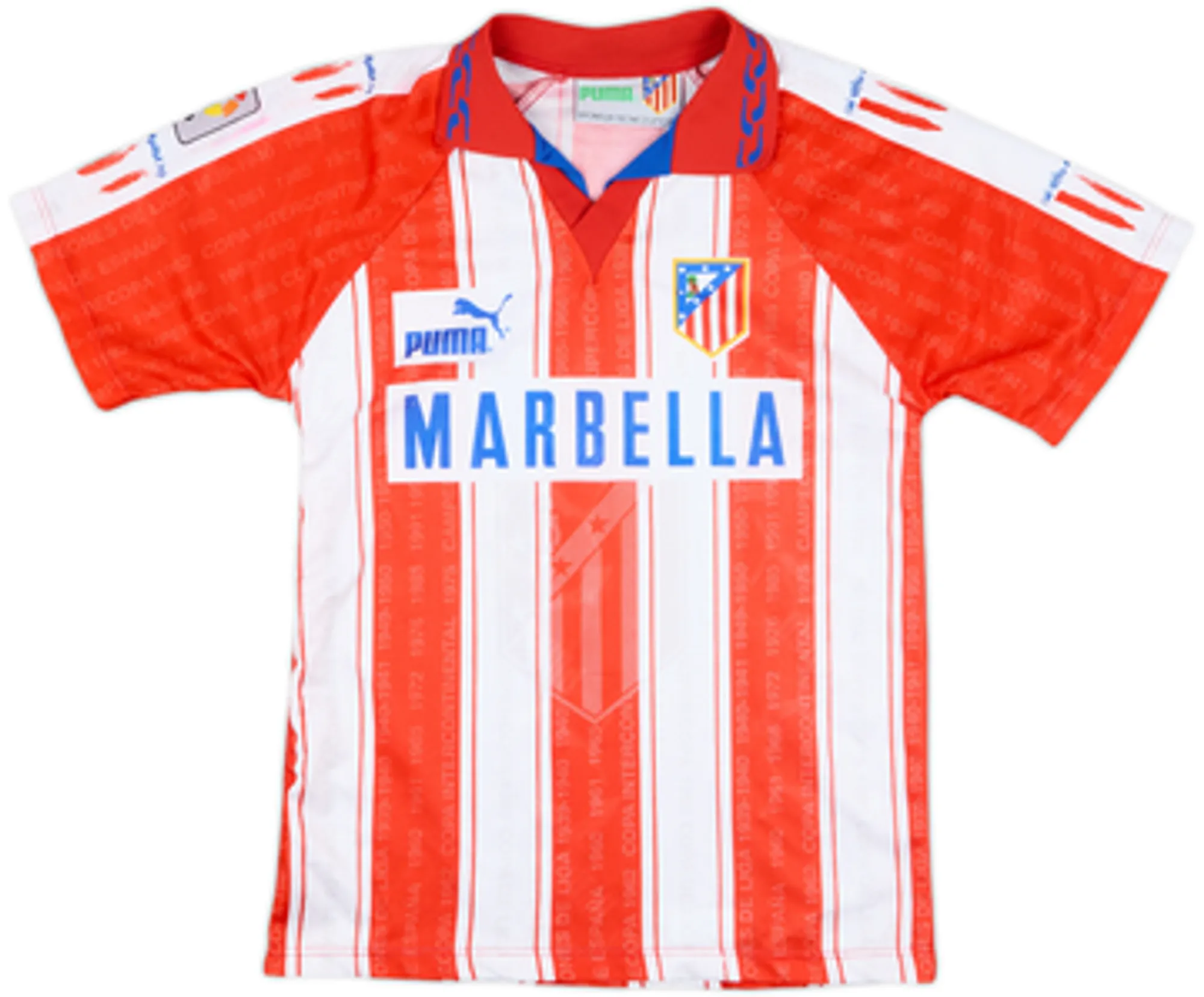 Puma Atlético Madrid Mens SS Home Shirt 1995/96