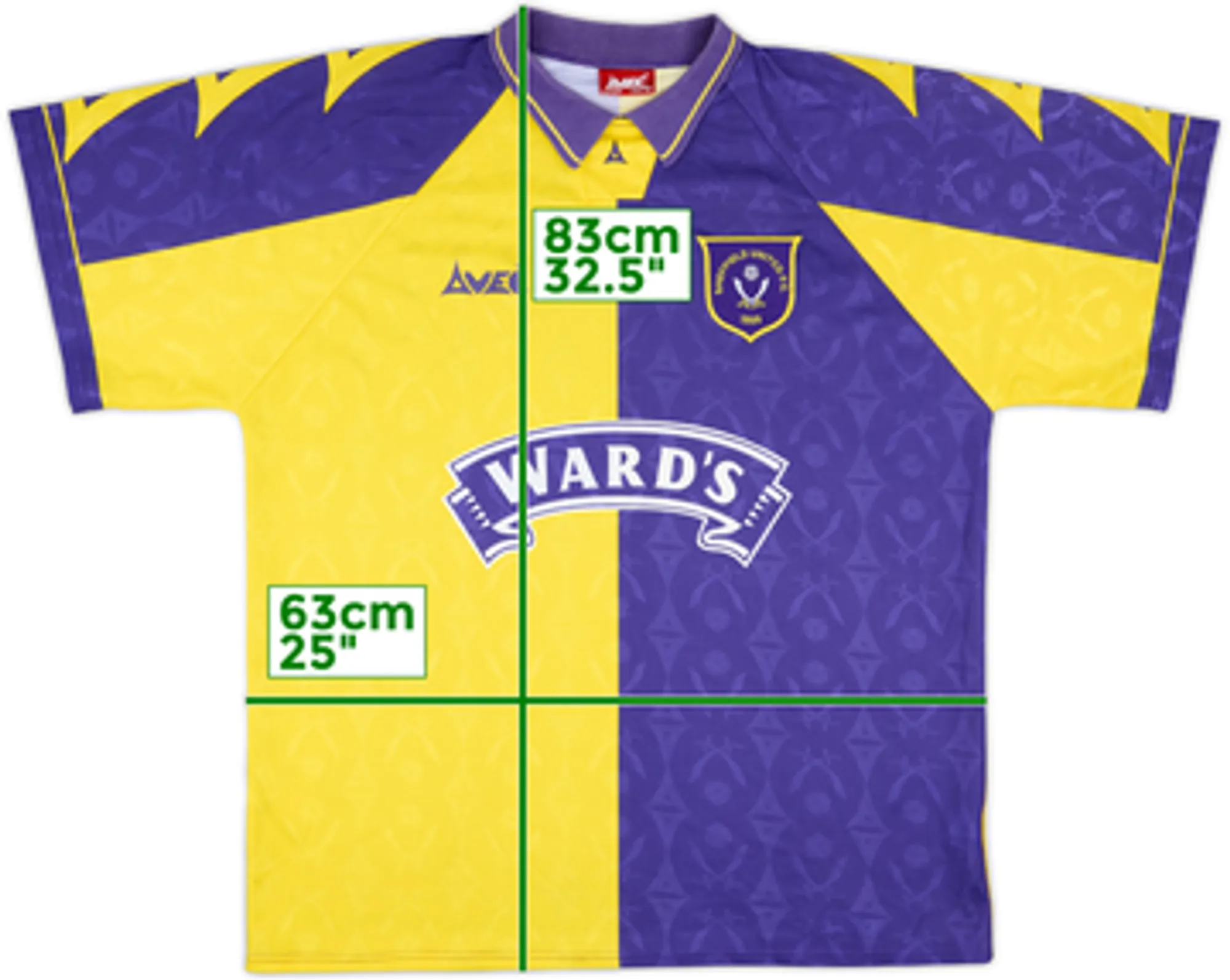 Away Sheffield United Mens SS Away Shirt 1995/97