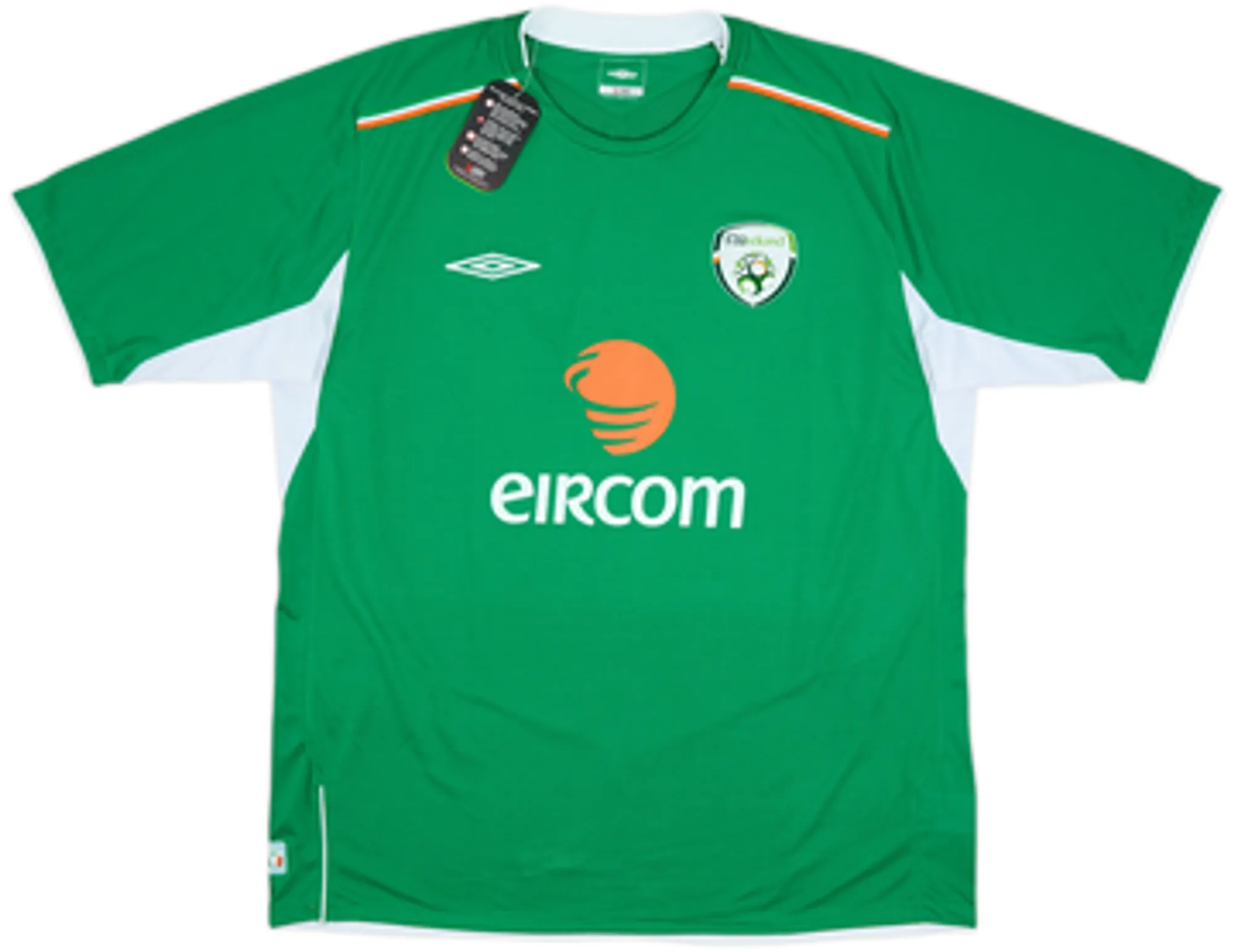 Umbro Republic of Ireland Mens SS Home Shirt 2004