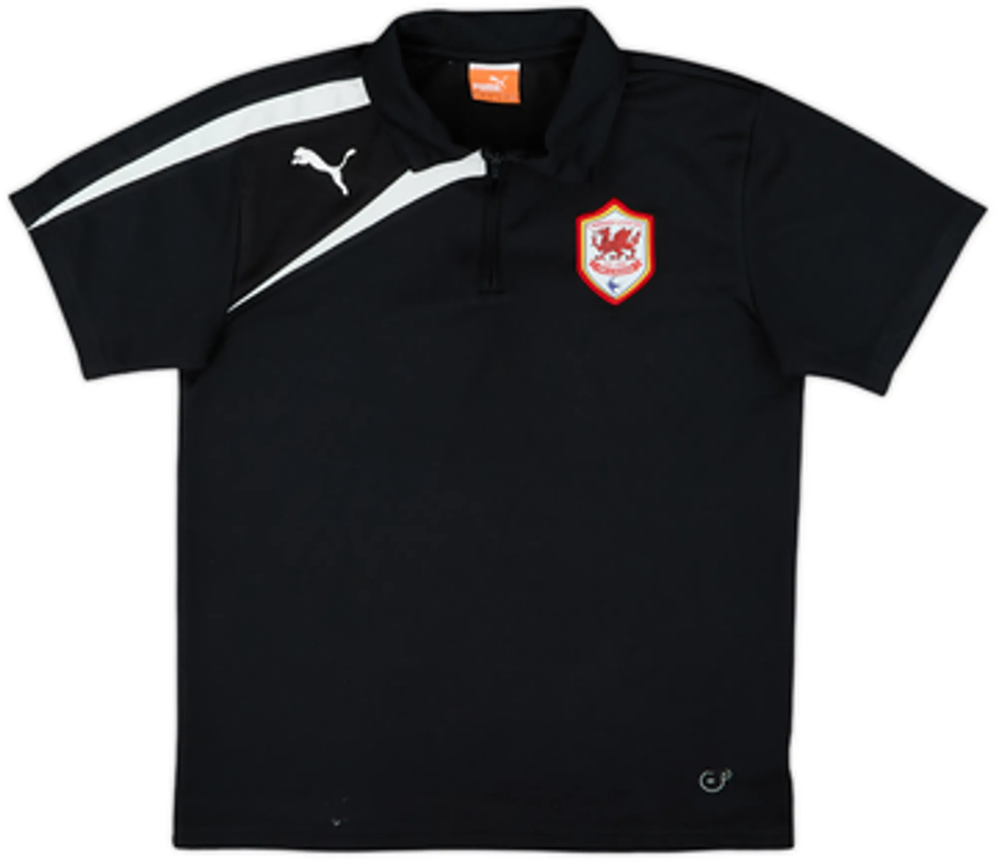 2013-14 Cardiff Puma 1/4 Zip Polo Shirt - 7/10 - (XL.Boys)