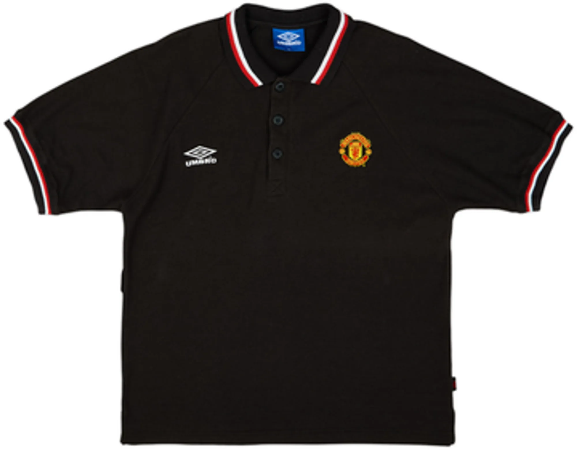 2000-01 Manchester United Umbro Polo Shirt - 9/10 - (L)