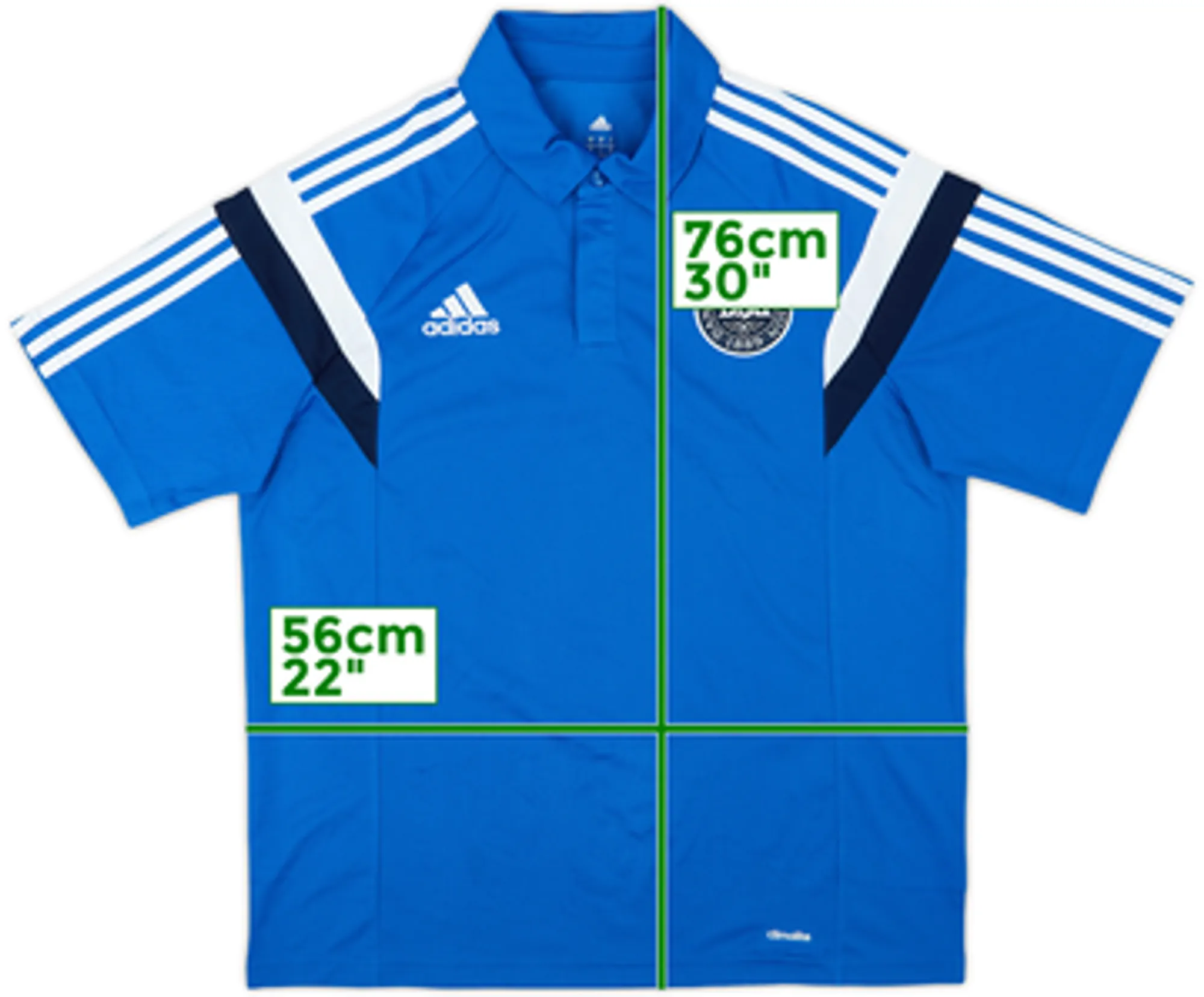 adidas Denmark Mens SS Home Shirt 2014