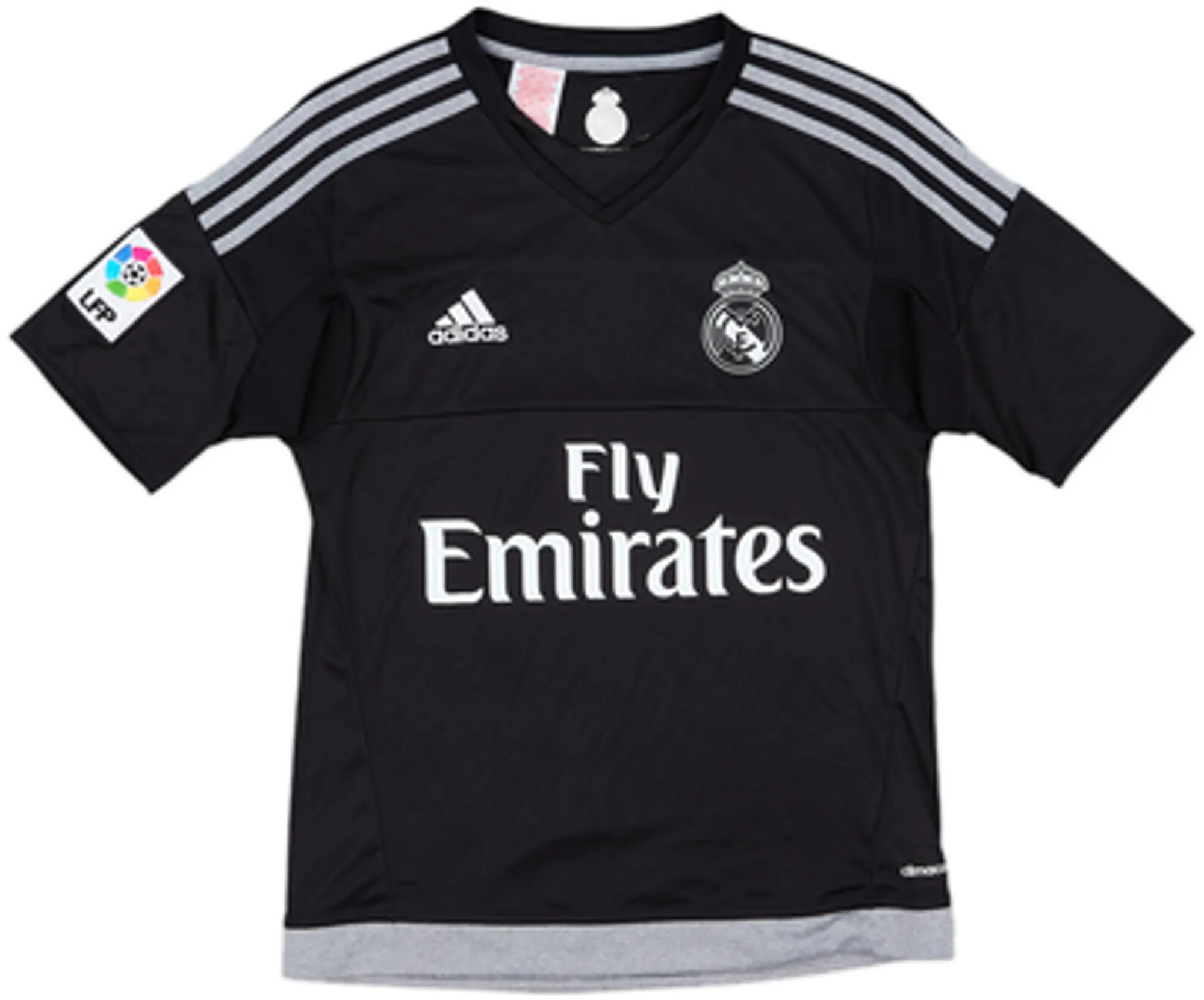 adidas Real Madrid Boys SS Goalkeeper Home Shirt 2015/16