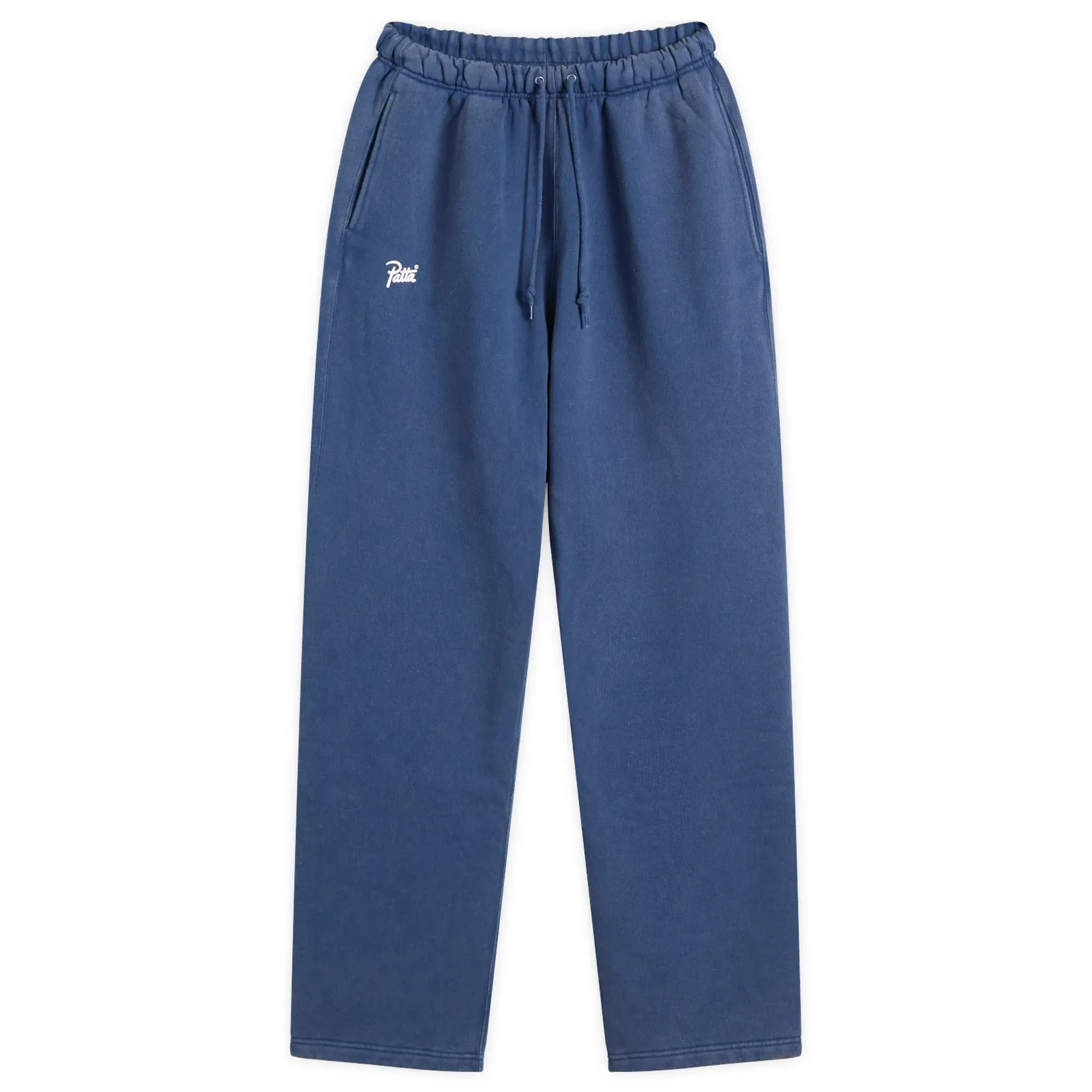 Patta Men's Classic Acid Washed Straight Leg Jogging Pants Blue