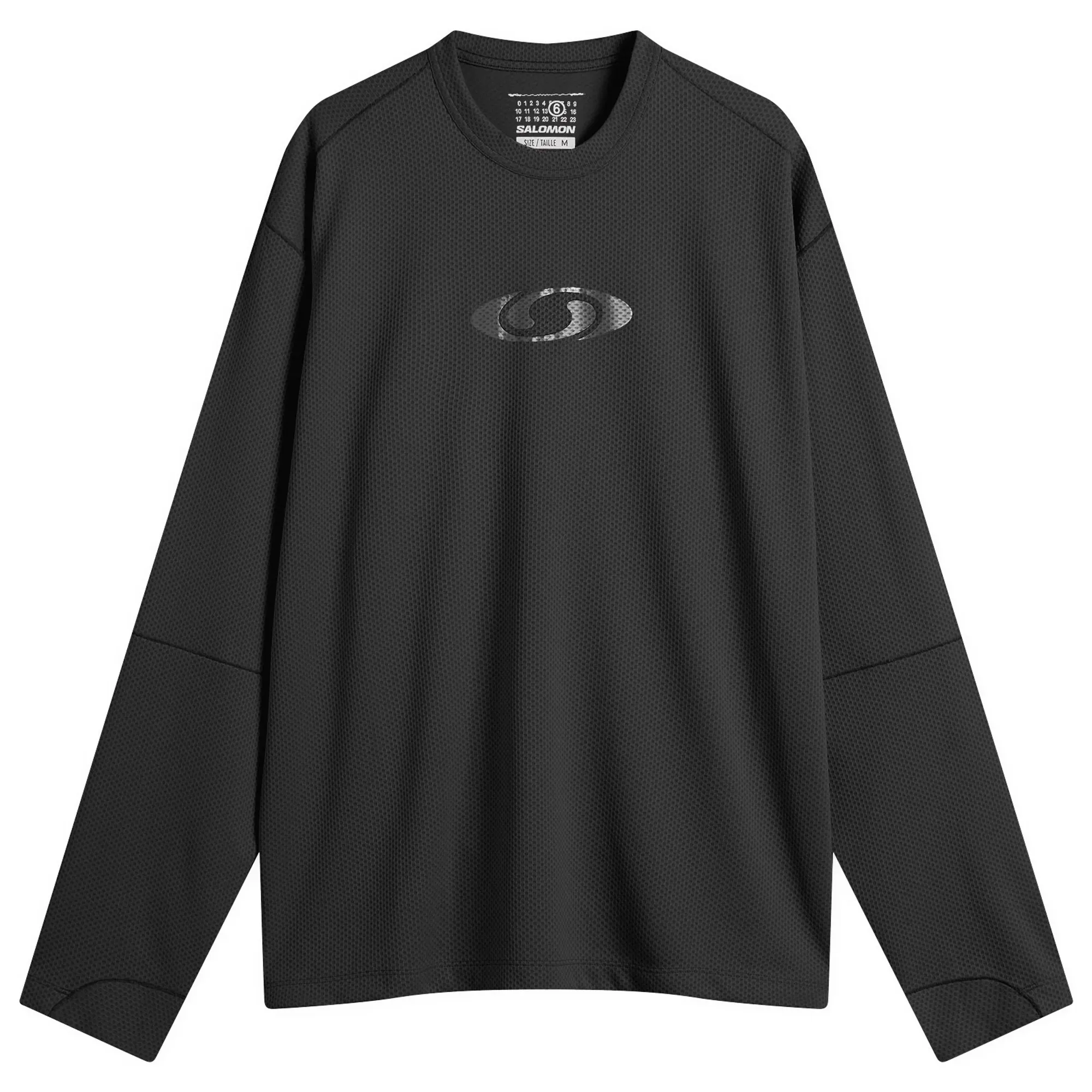MM6 Maison Margiela Men's x Salomon Long-Sleeved Top Washed Black