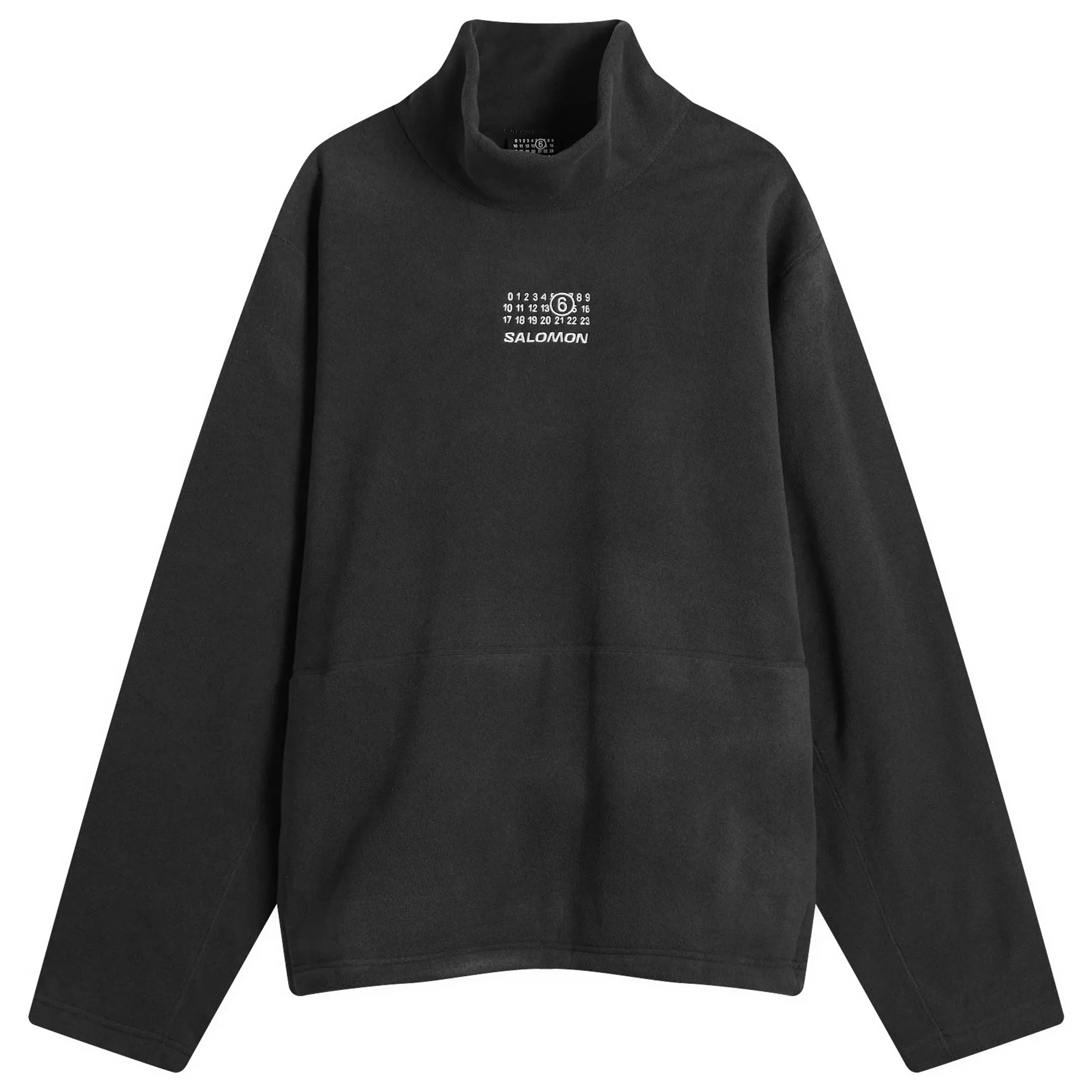 MM6 Maison Margiela Men's x Salomon Long-Sleeved Fleece High Neck Top Washed Black