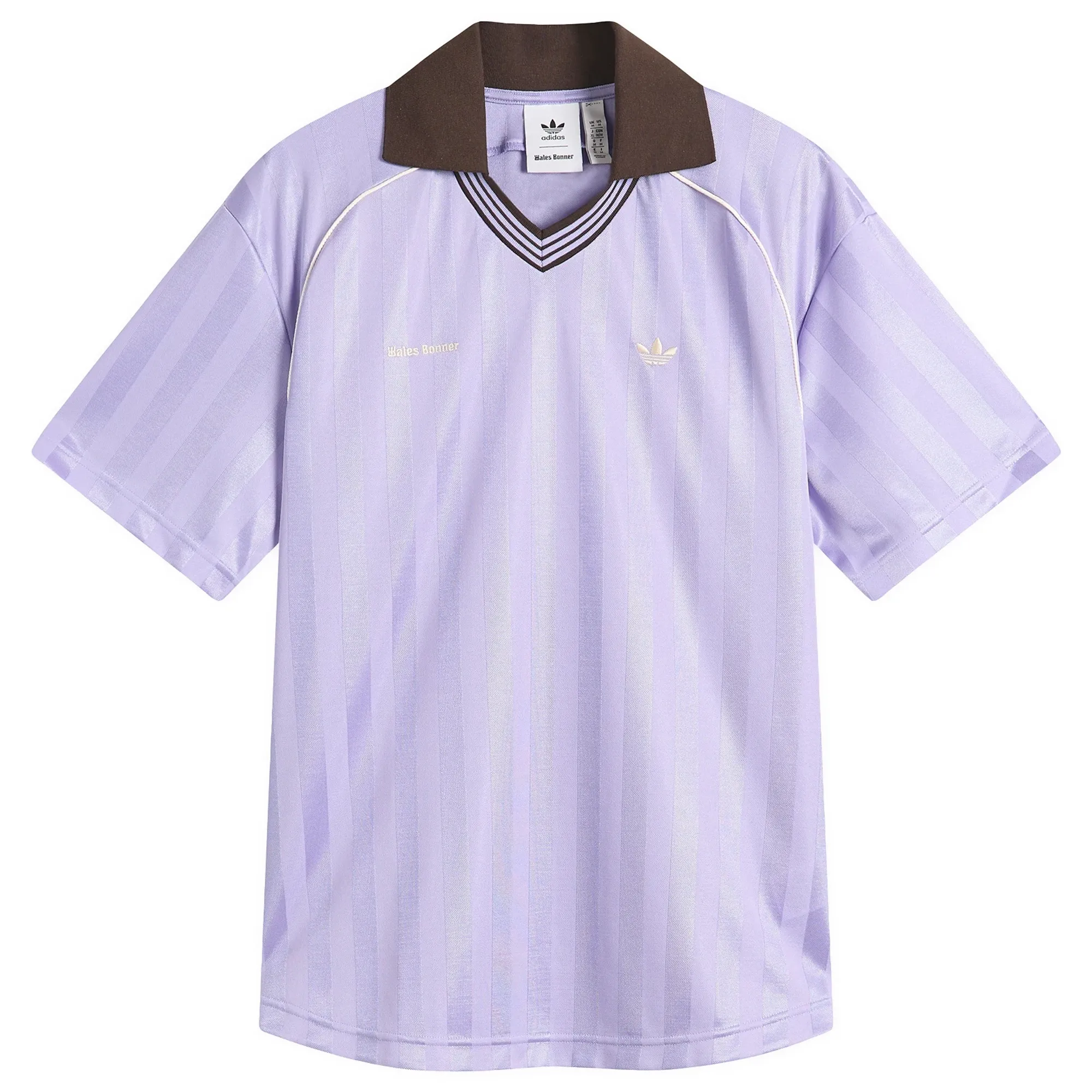 adidas Originals Adidas Men's x Wales Bonner Football T-Shirt Light Purple