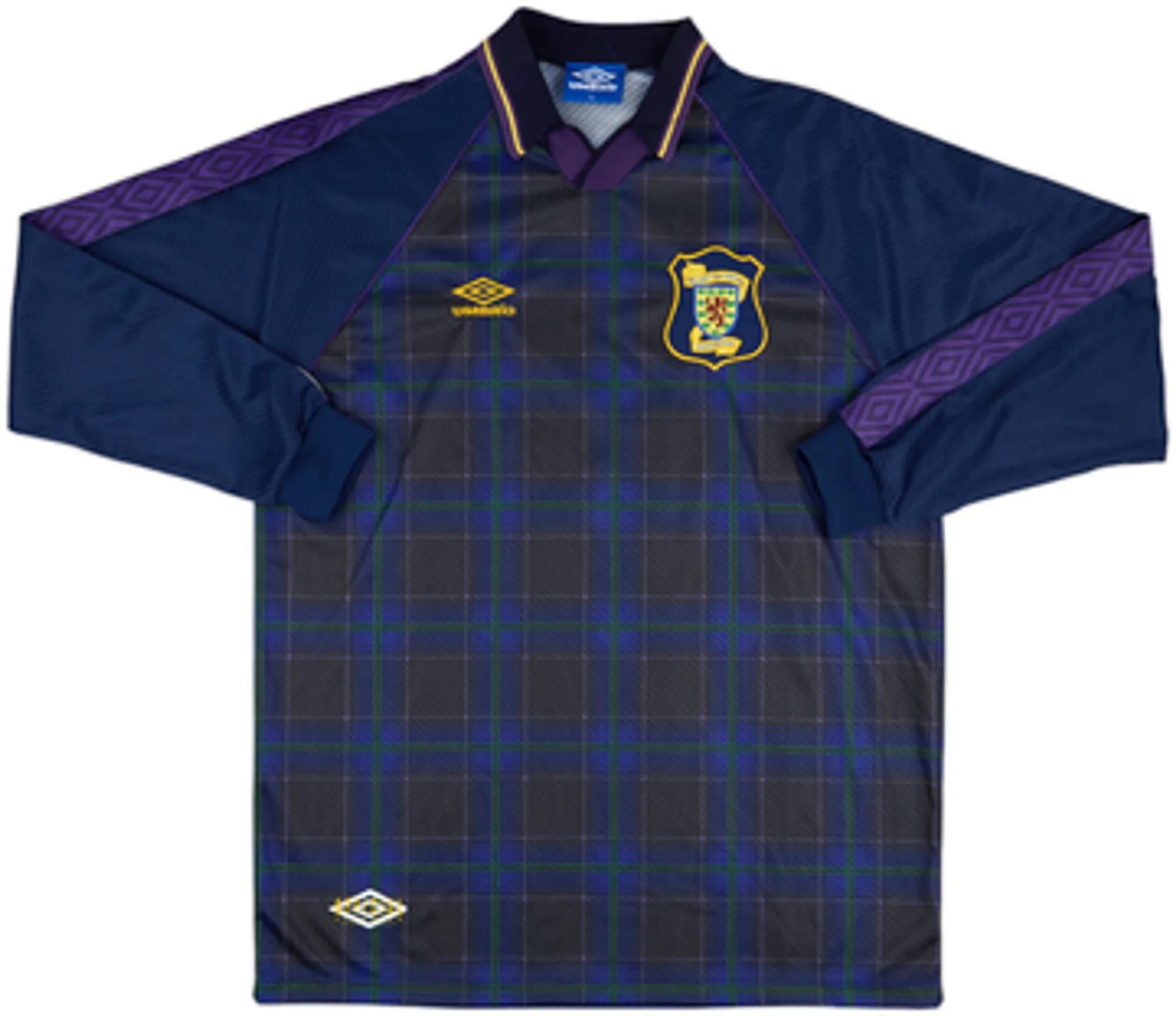 Umbro Scotland Mens LS Player Issue Home Shirt 1996