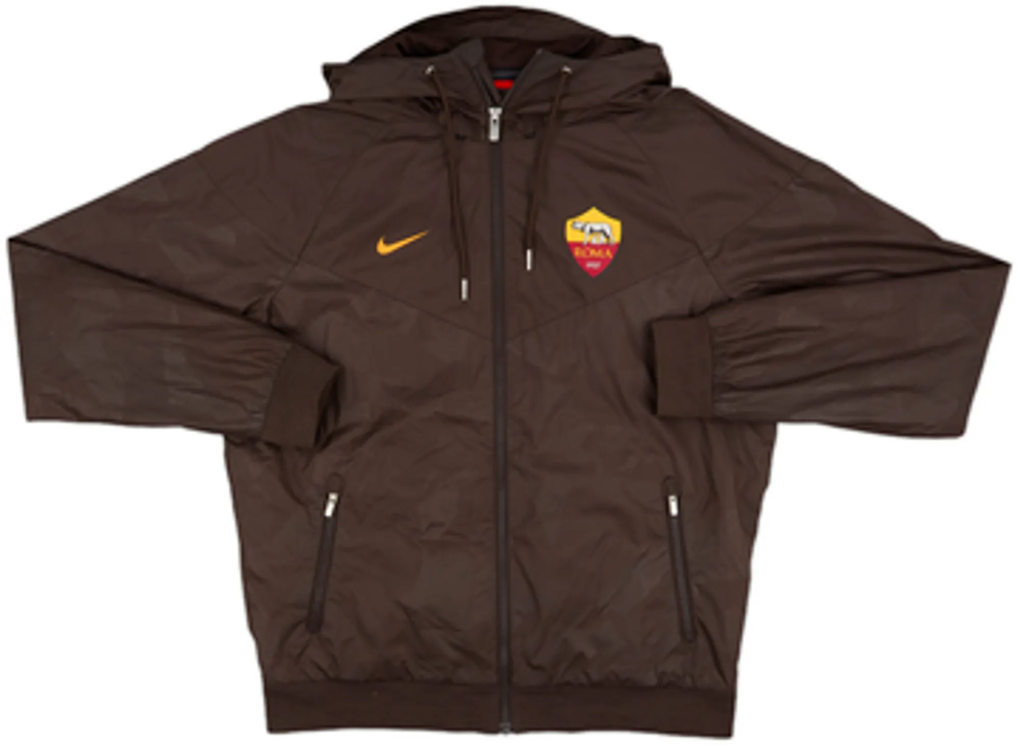2017-18 Roma Nike Hooded Track Jacket - 8/10 - (M)