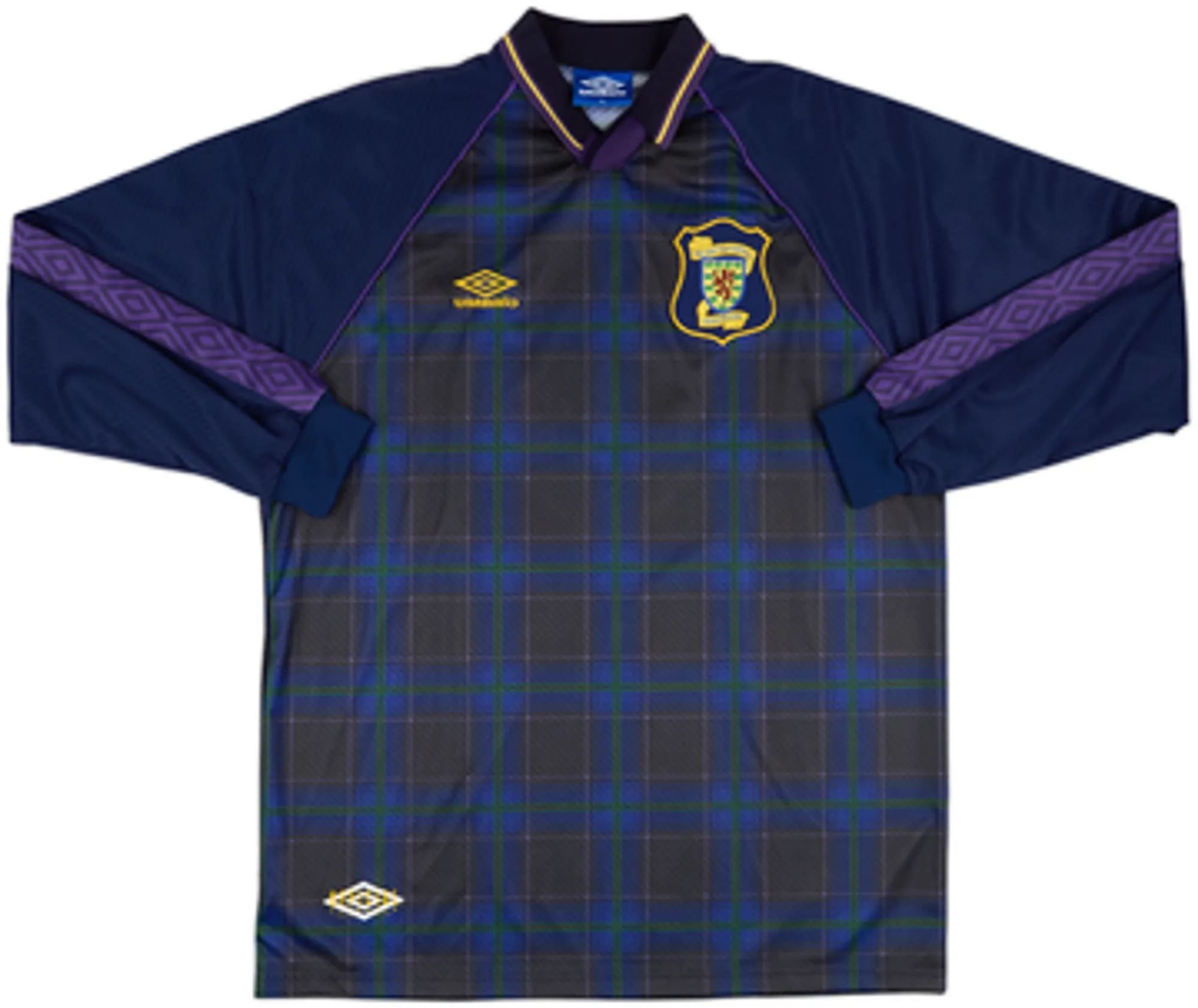 Umbro Scotland Mens LS Player Issue Home Shirt 1994