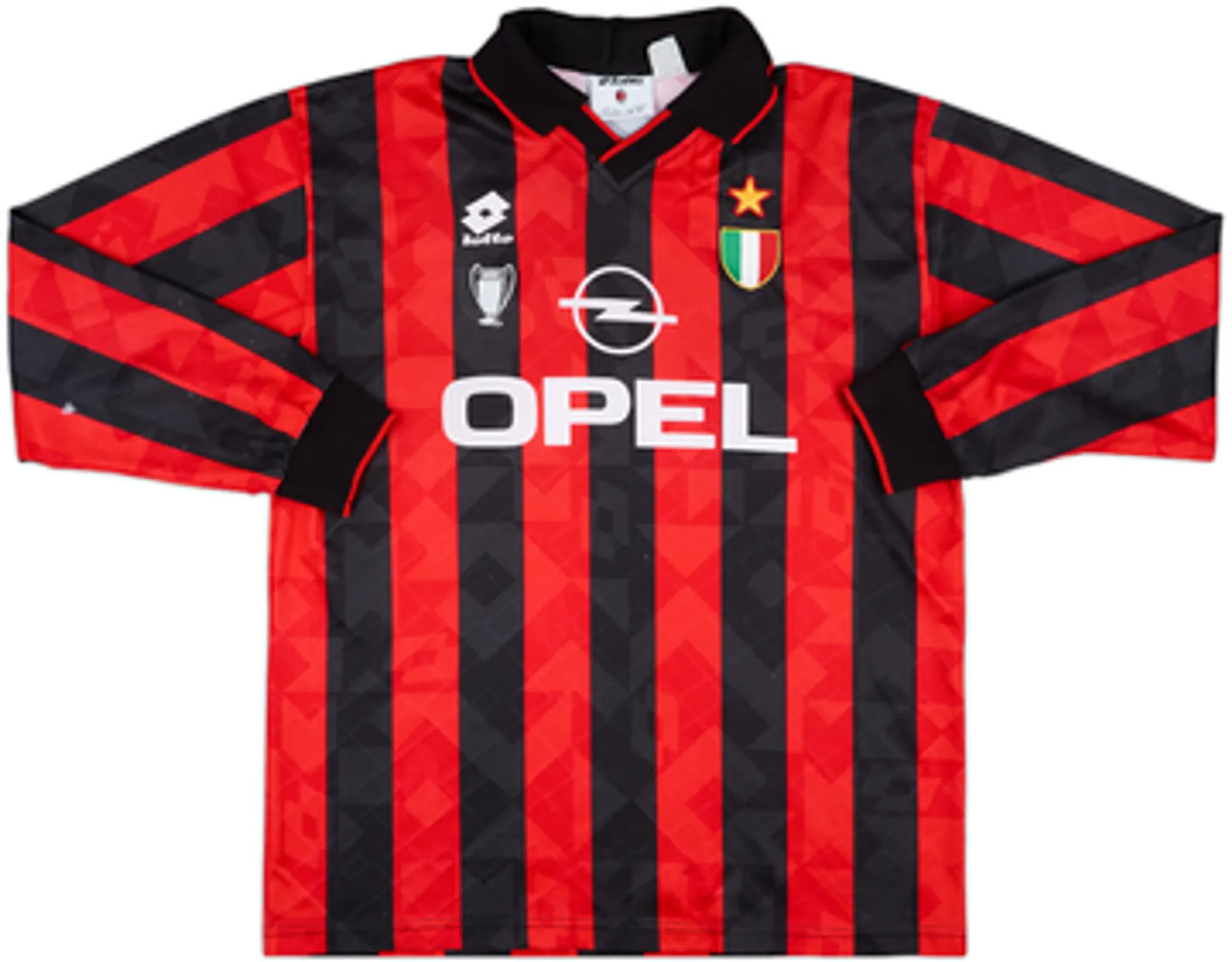 Lotto AC Milan Mens LS Home Shirt 1994/95