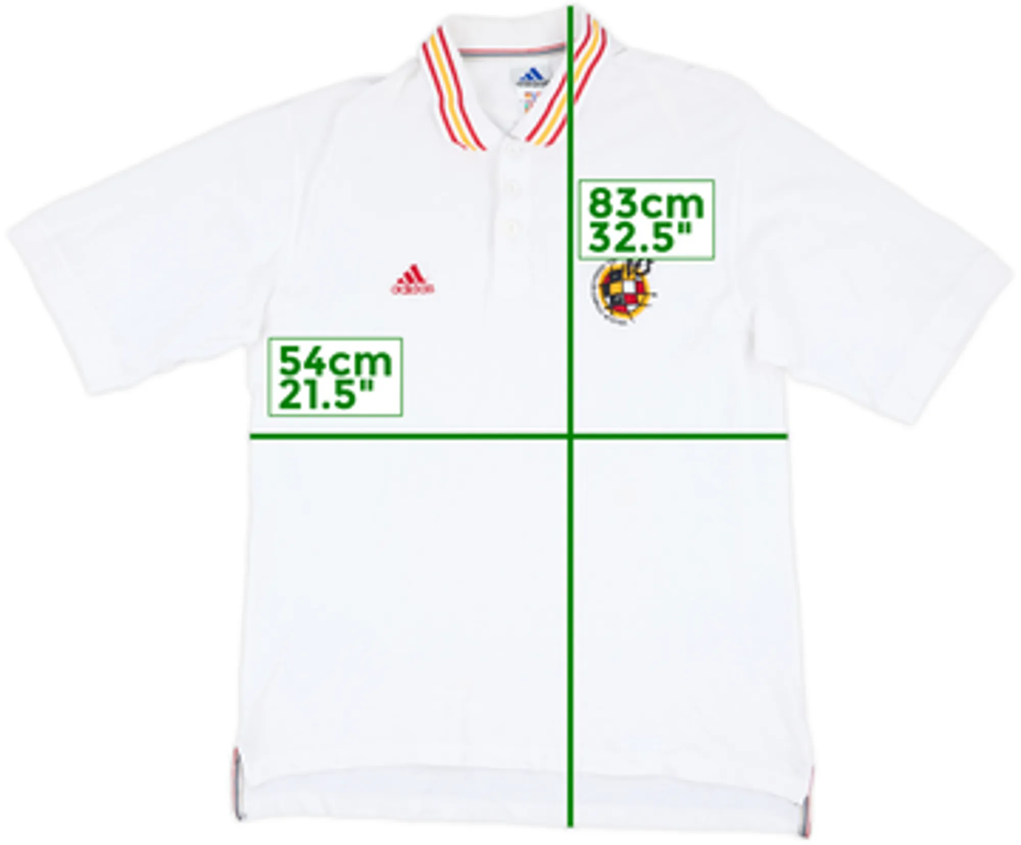 adidas Spain Mens SS Home Shirt 1998
