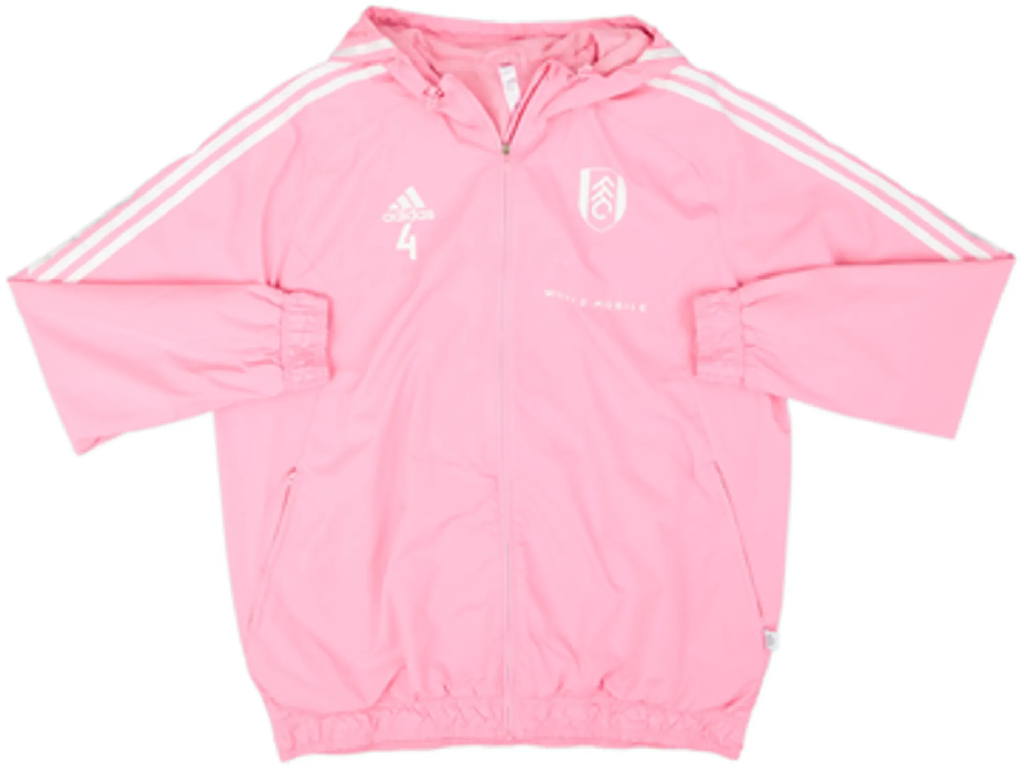 2022-23 Fulham Player Issue Hooded Track Jacket #4 (Tosin) - 4/10 - (XL)