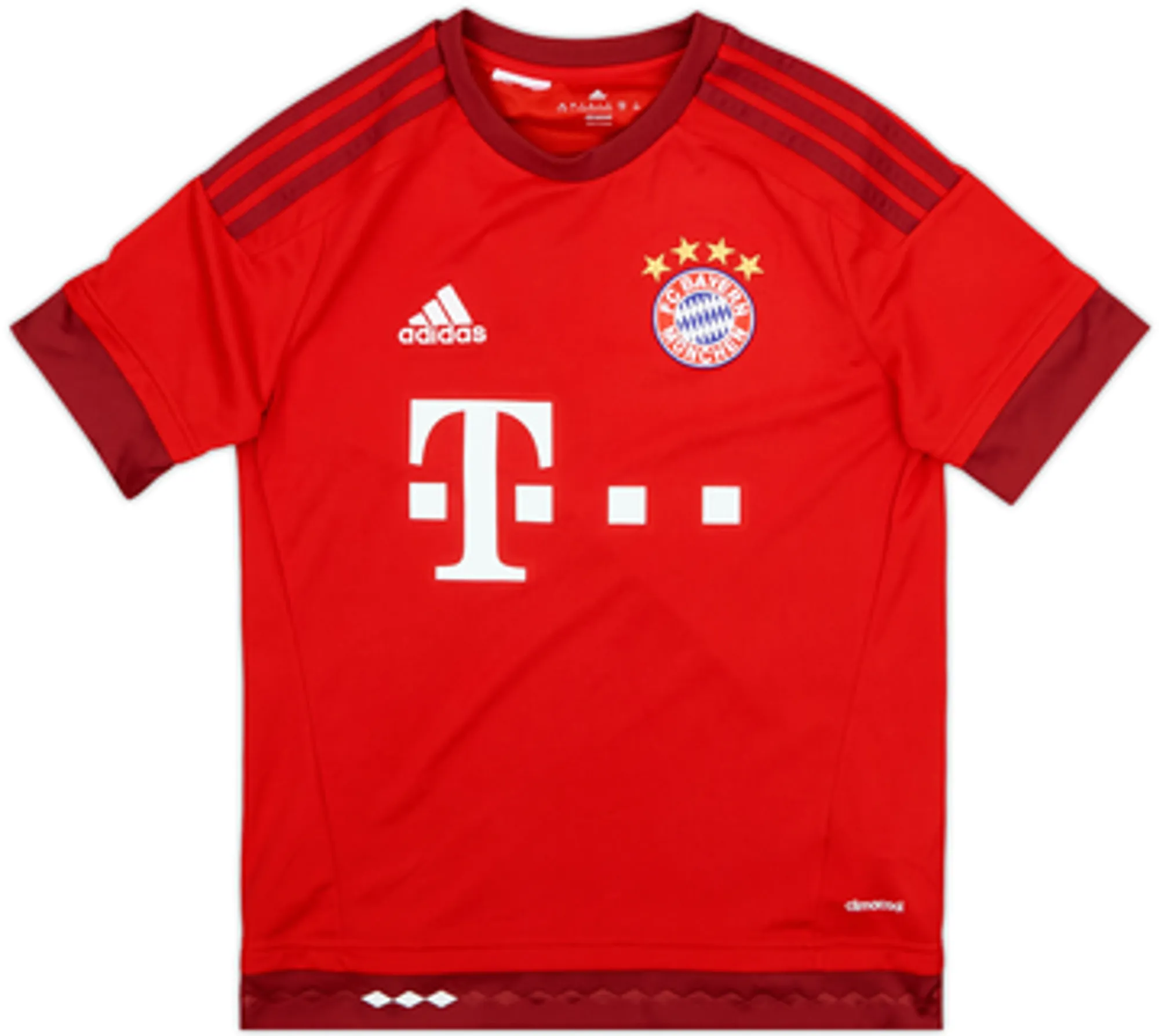 adidas Bayern Munich Boys SS Home Shirt 2015/16