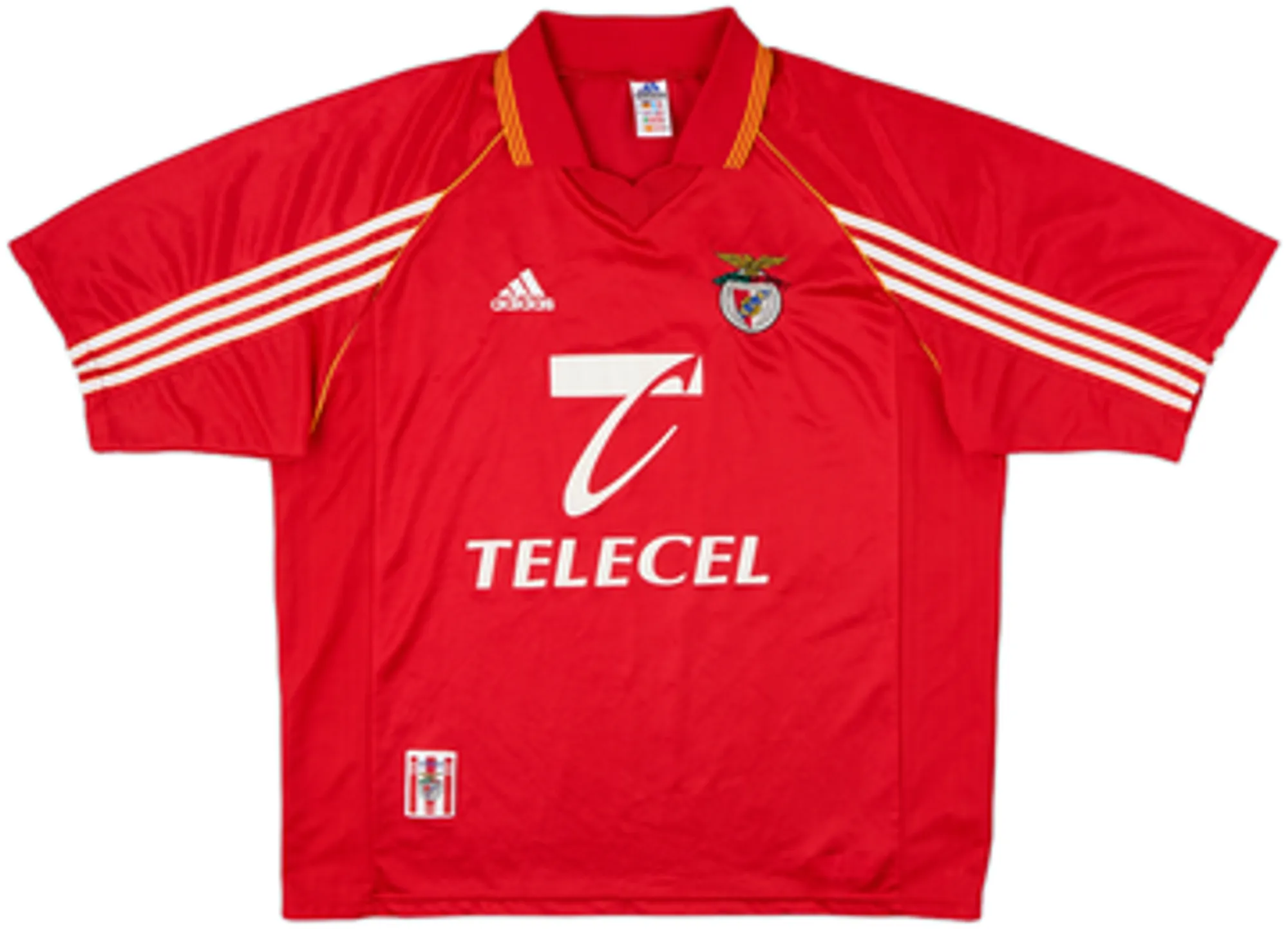 adidas Benfica Mens SS Home Shirt 1998/99