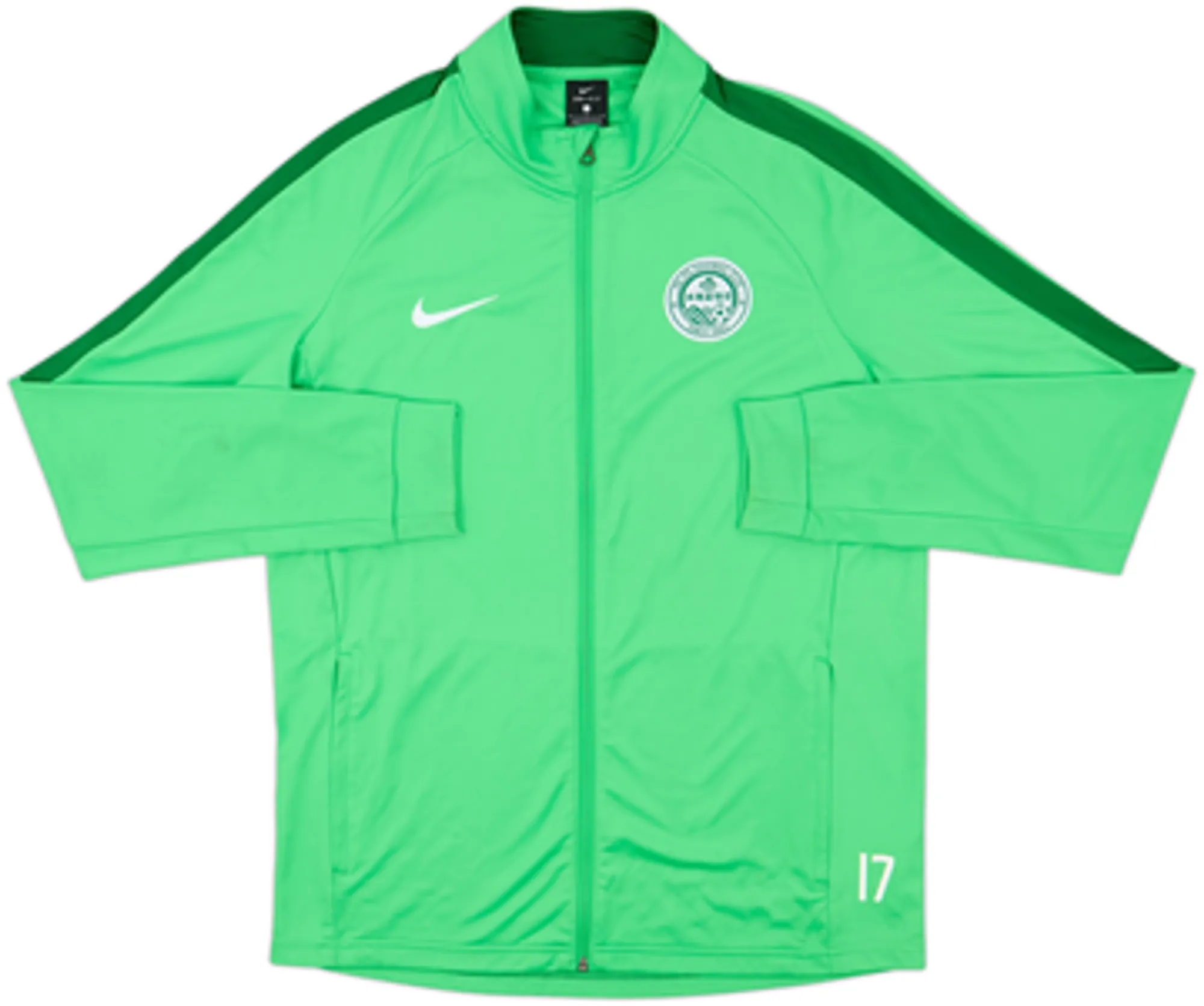 2018-19 Tai Po Nike Player Issue Track Jacket #17 - 9/10 - (L)