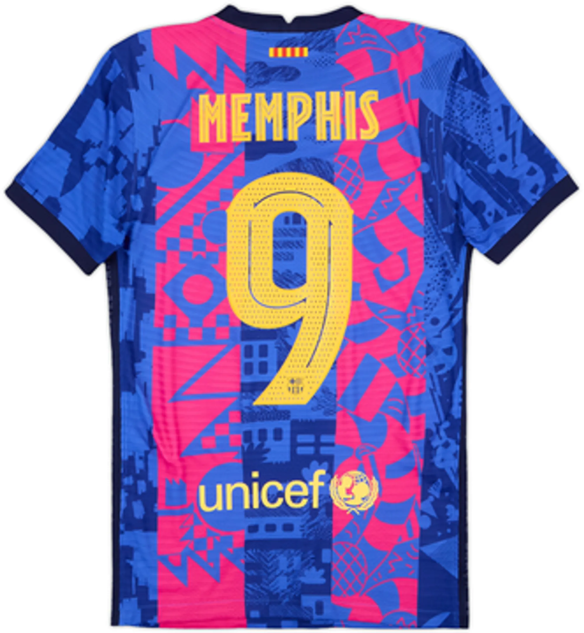 Nike Barcelona Mens SS Player Issue Third Shirt 2021/22