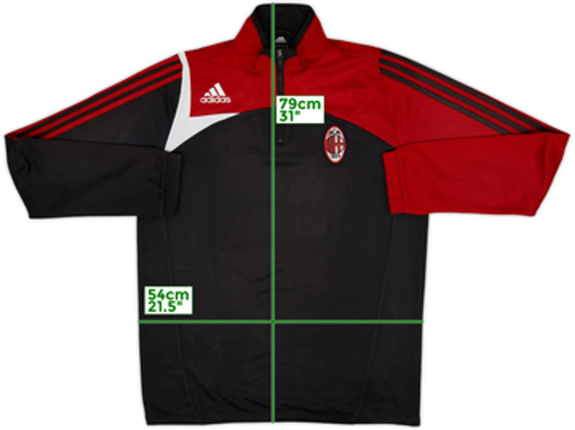 adidas AC Milan Mens SS Home Shirt 2007/08