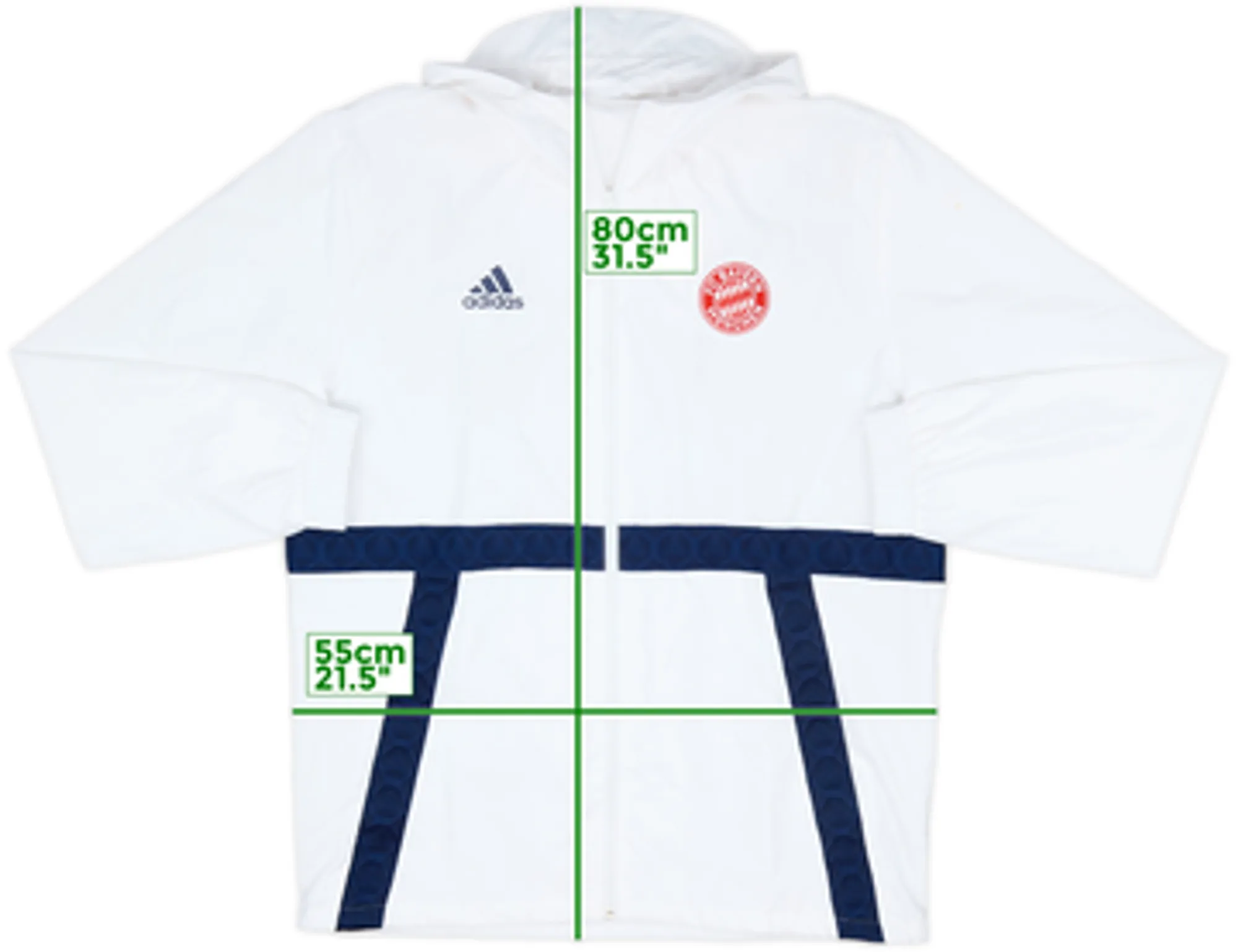 2019-20 Bayern Munich adidas Hooded Rain Jacket - 6/10 - (M)