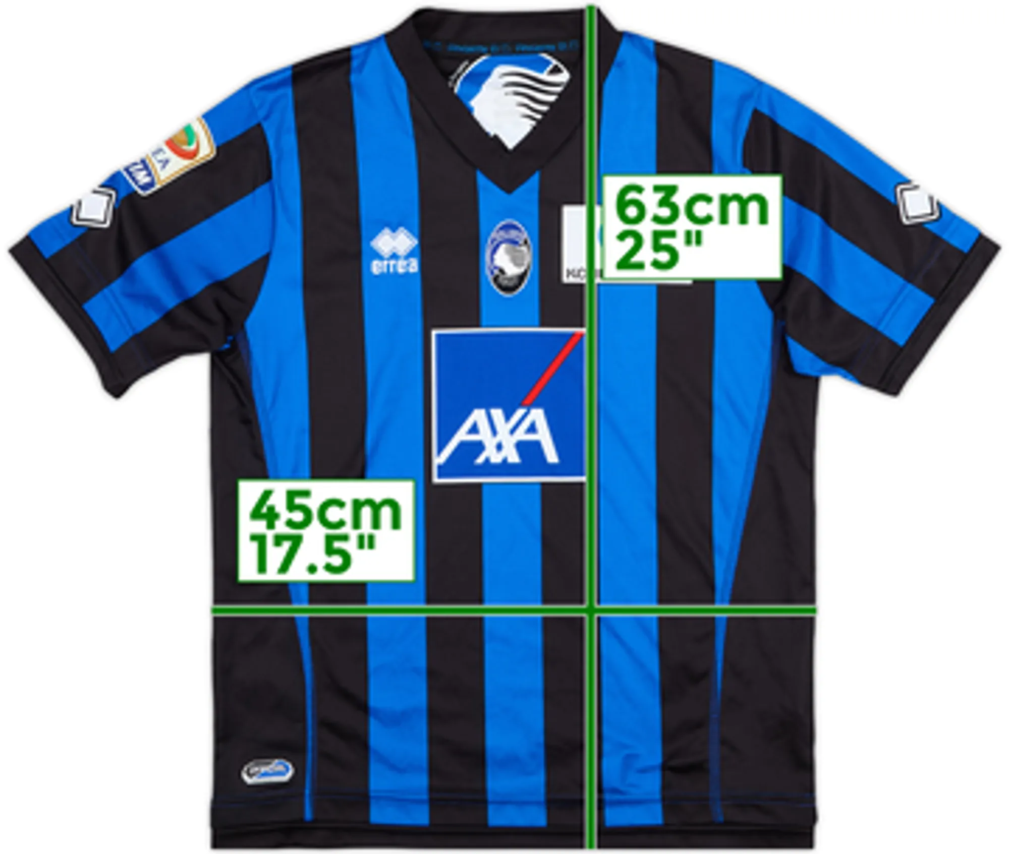 Errea Atalanta Mens SS Home Shirt 2013/14