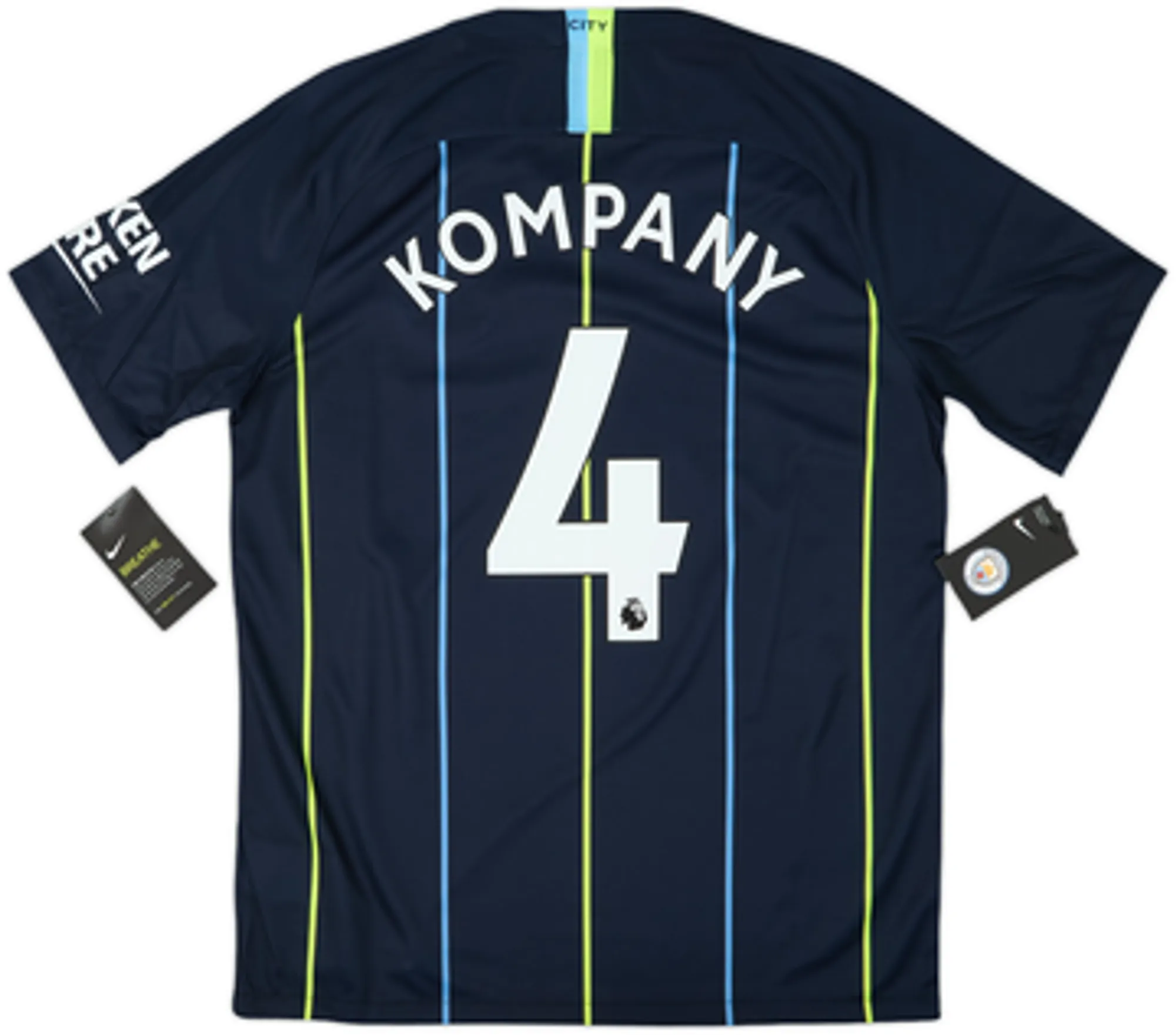 Nike Manchester City Mens SS Away Shirt 2018/19