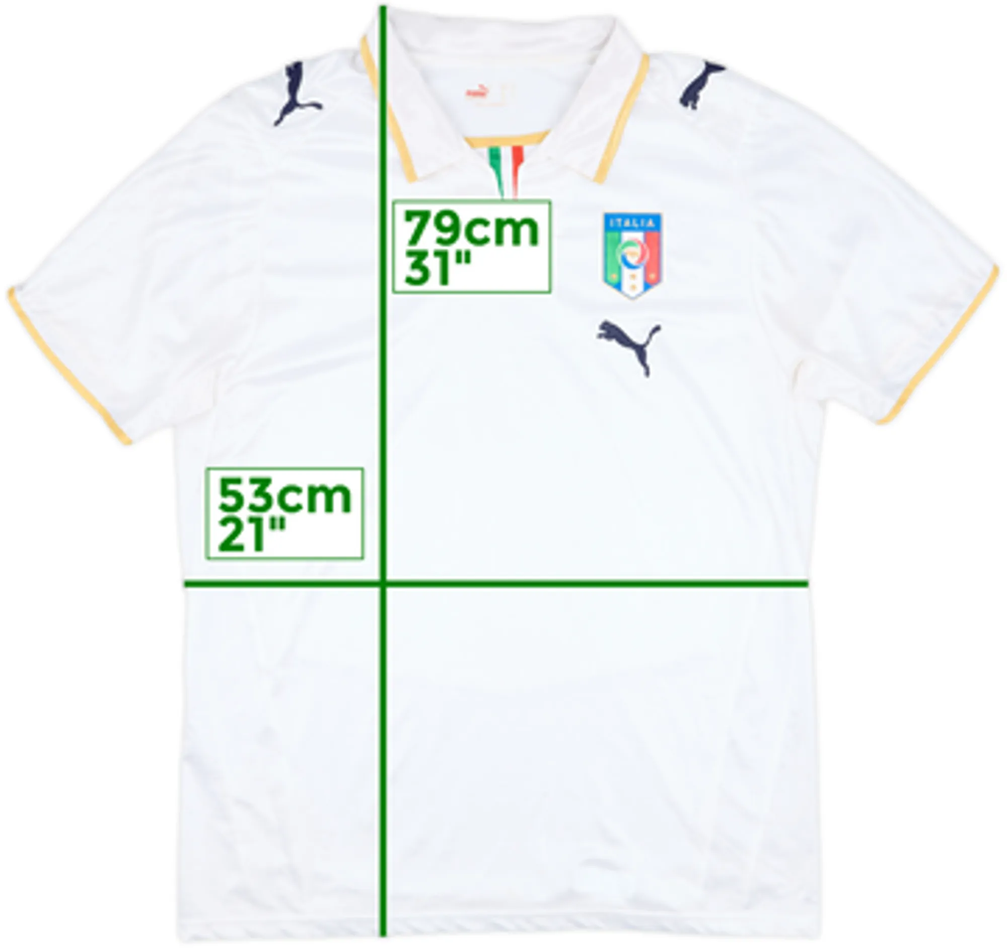 Puma Italy Mens SS Away Shirt 2007
